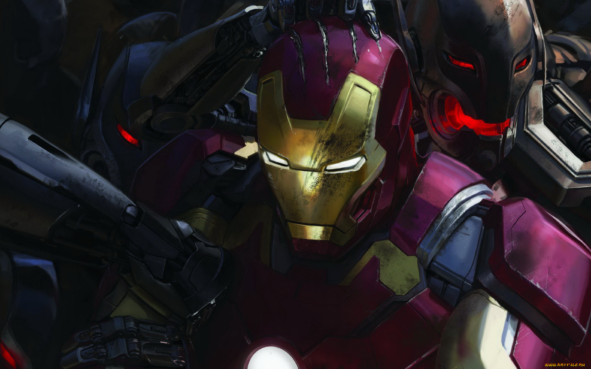 avengers, , age, of, ultron, рисованные, кино, робот