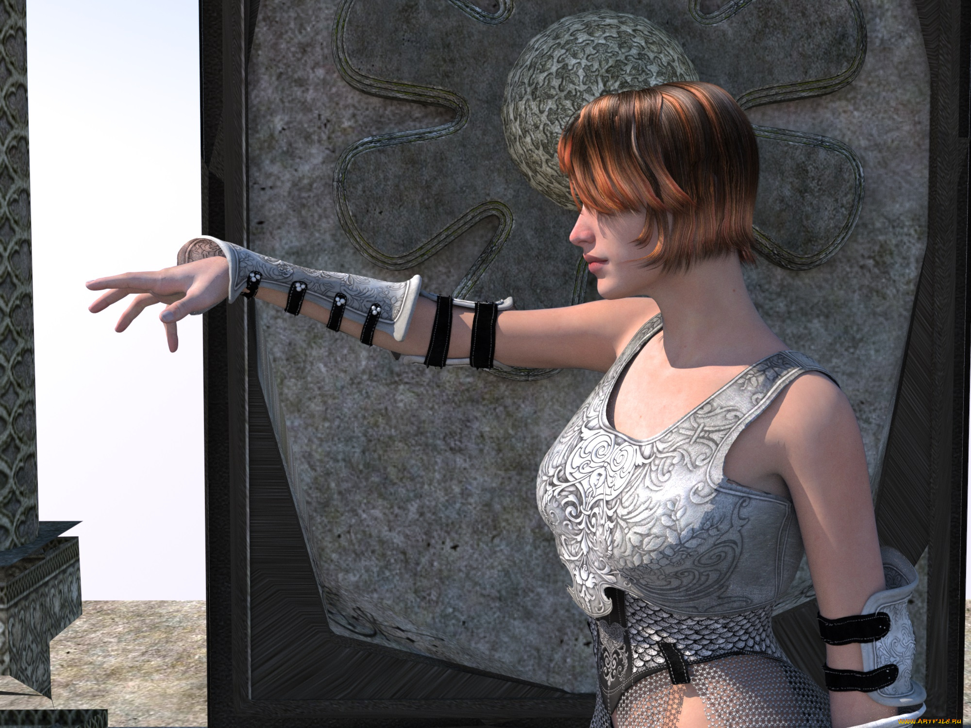 3д, графика, фантазия, , fantasy, взгляд, девушка