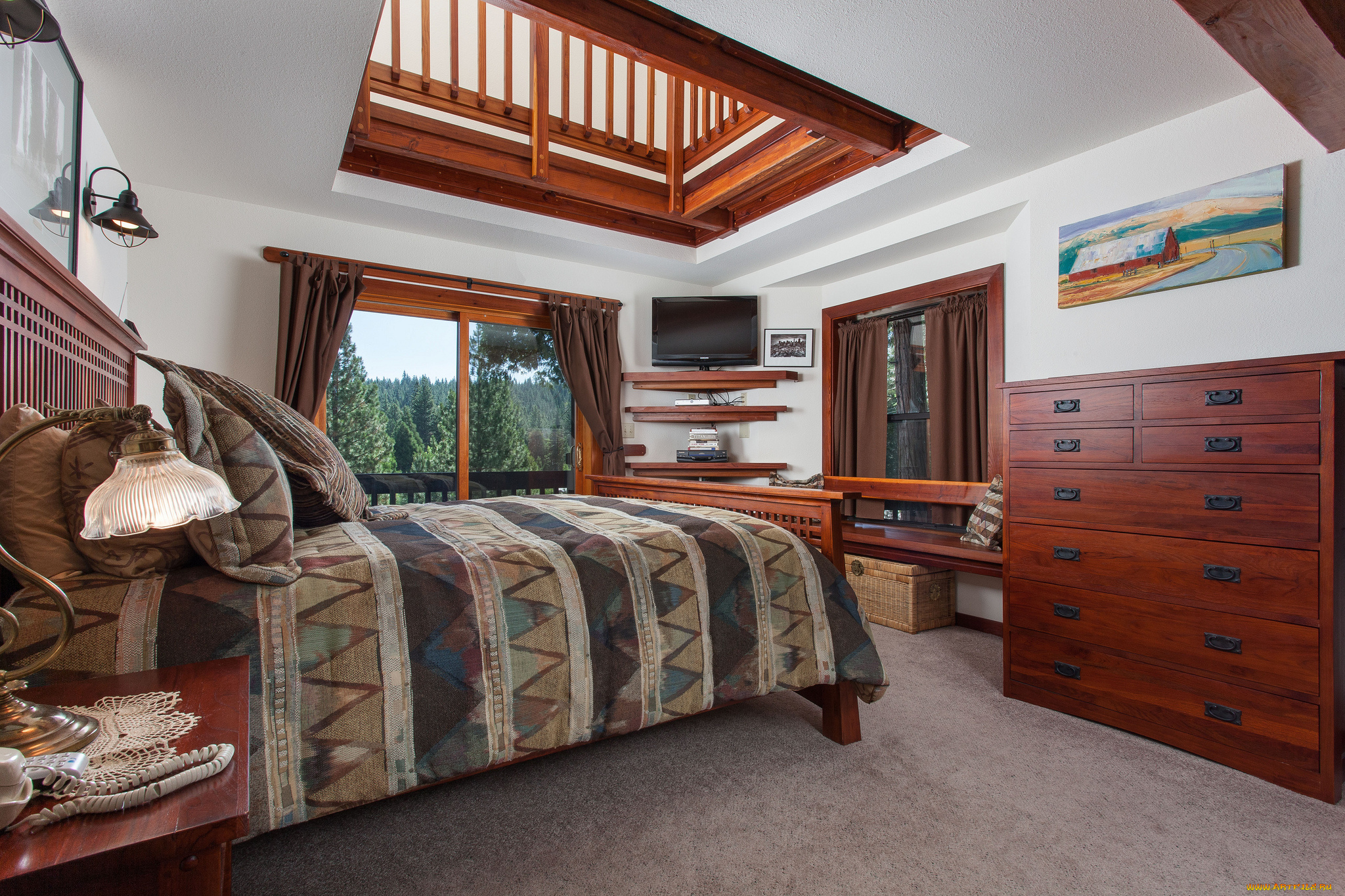 интерьер, спальня, кровать