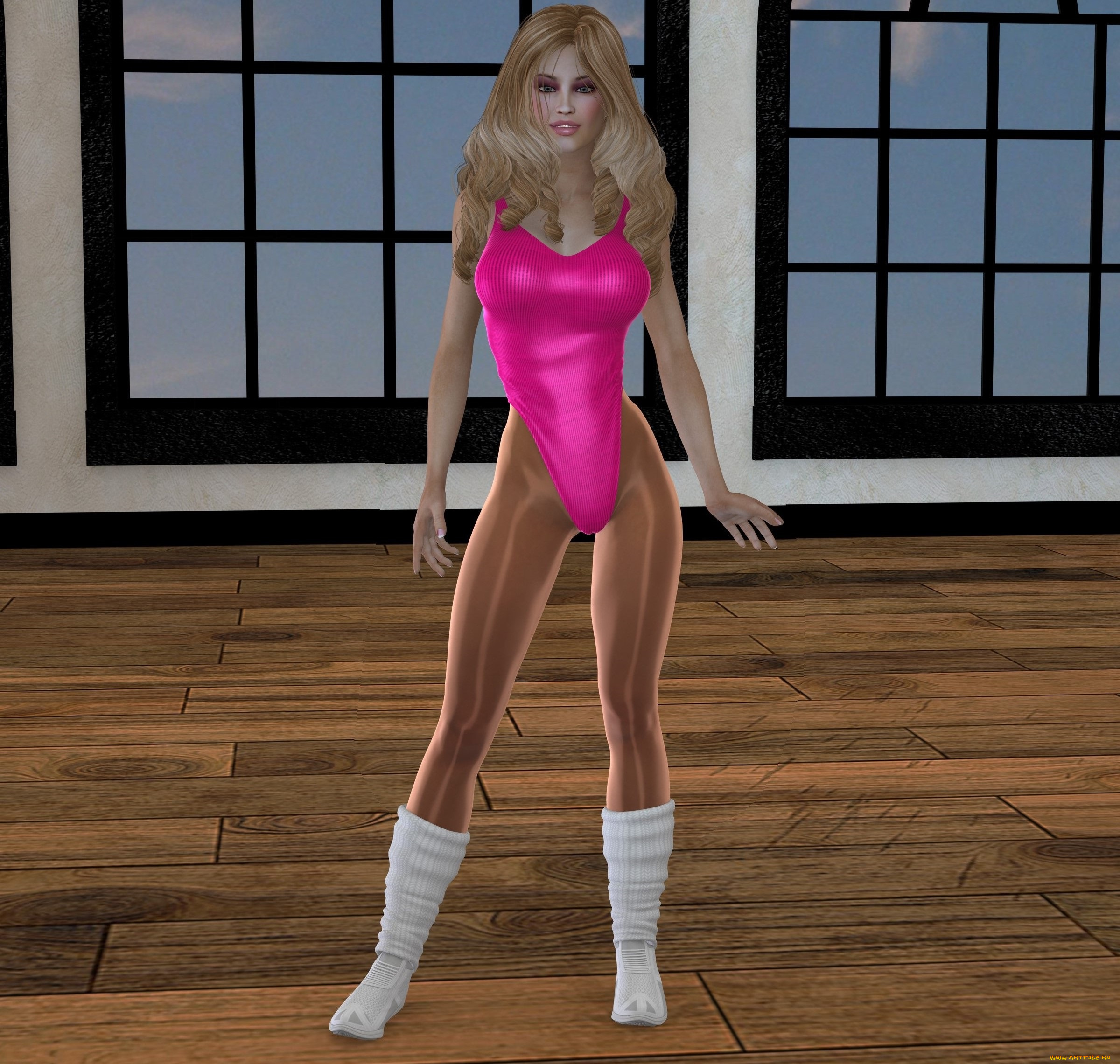 3д, графика, люди, , people, девушка, взгляд, купальник