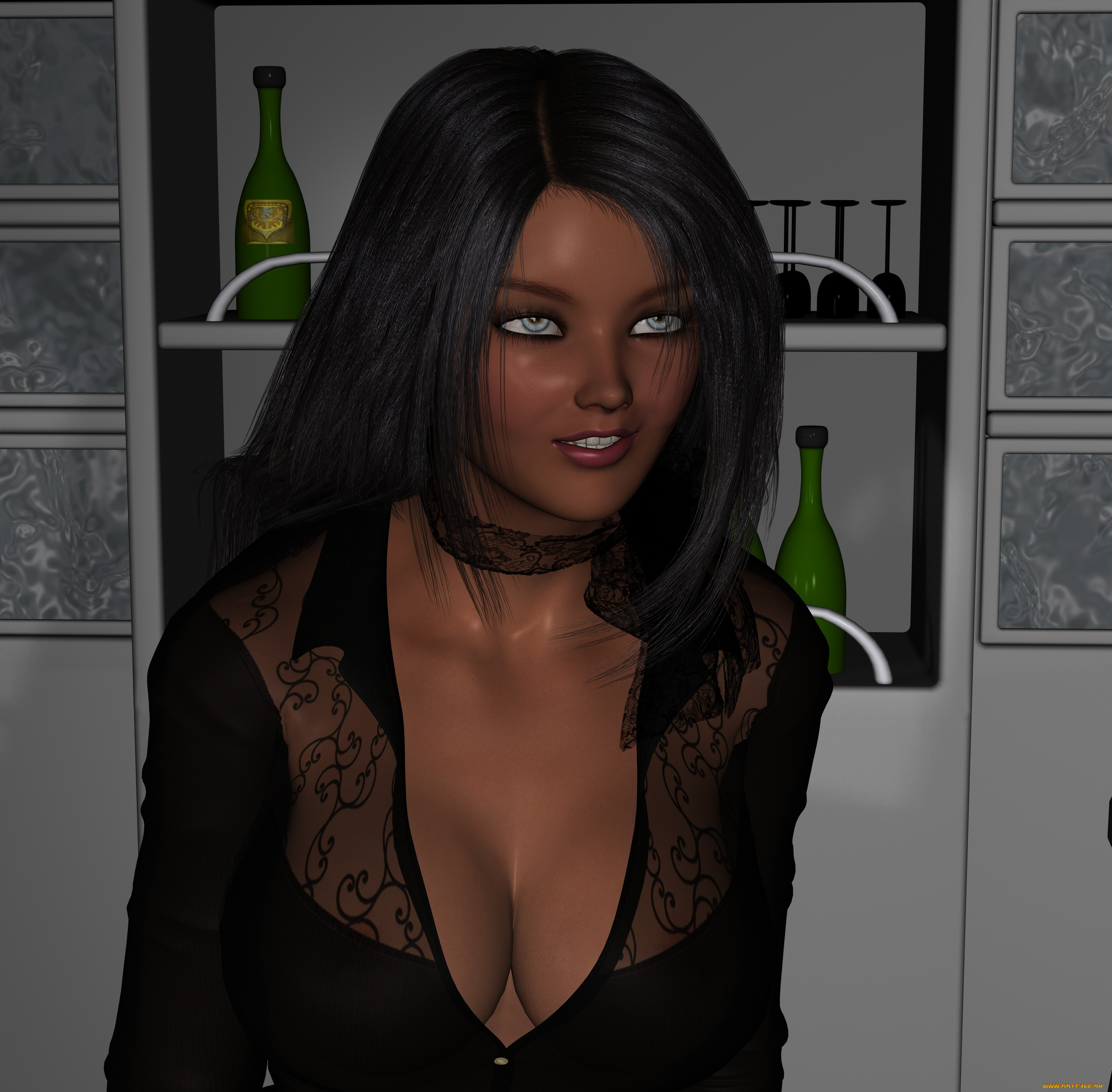 josie, 3д, графика, люди, , people, девушка, взгляд