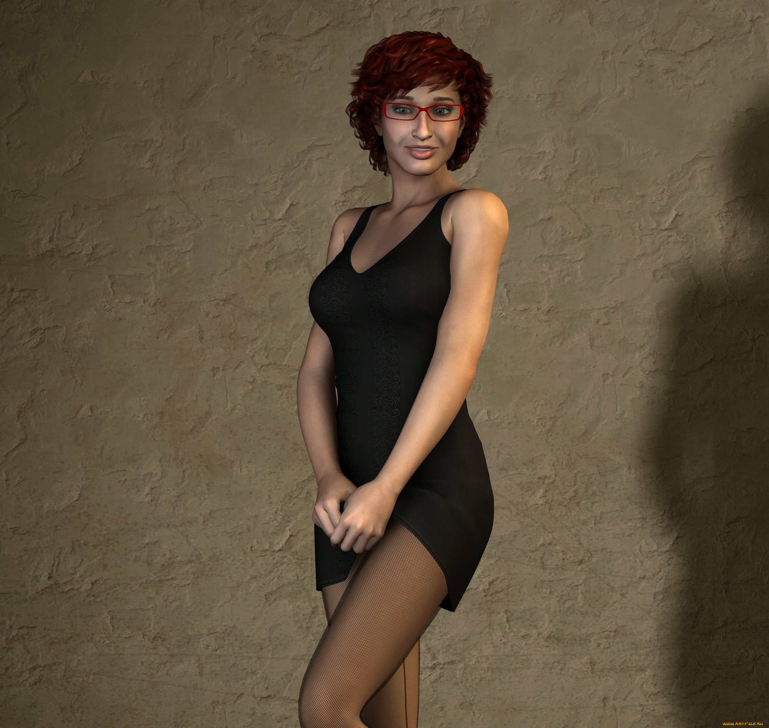 3д, графика, люди, , people, взгляд, девушка