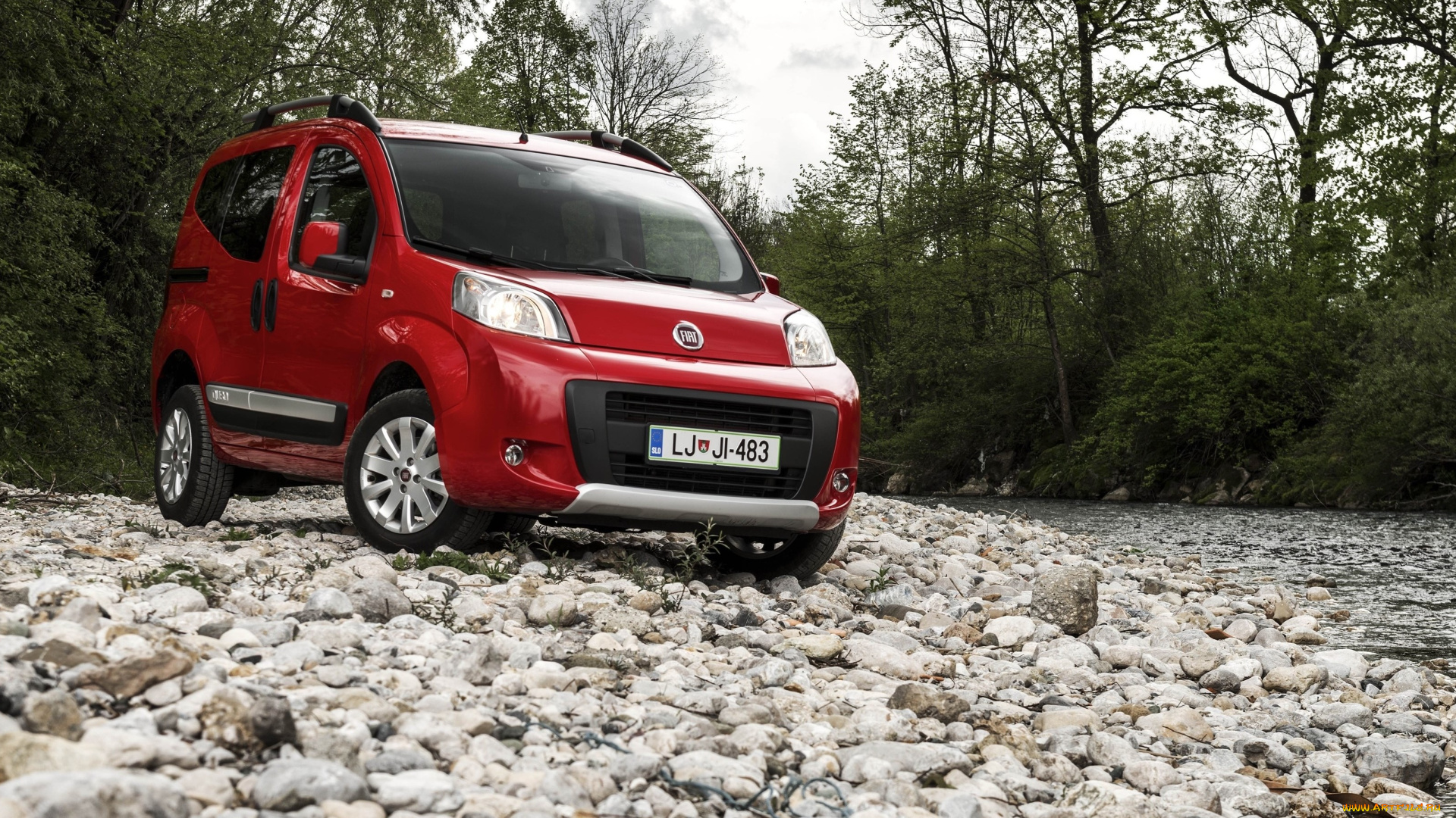 автомобили, fiat, qubo, trekking, 225, красный