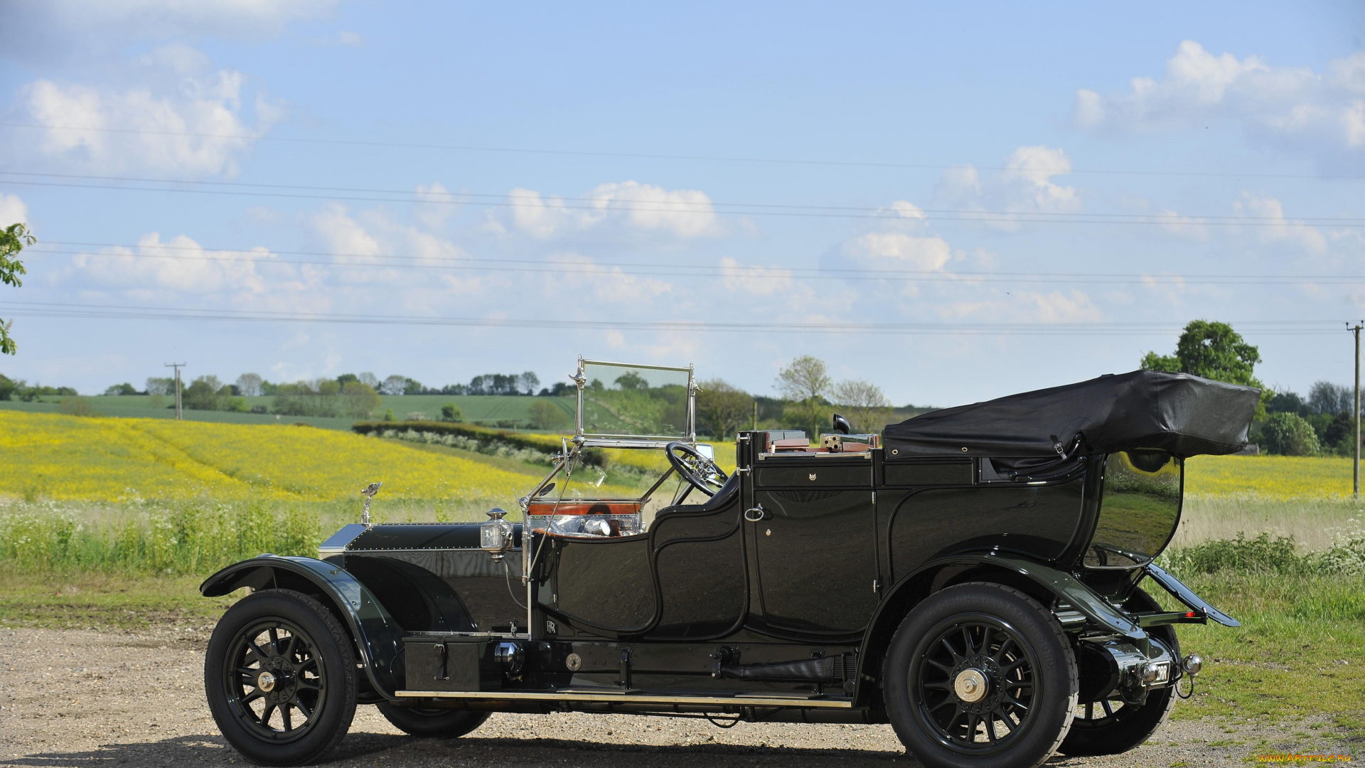 автомобили, rolls-royce, 1912г, style, of, barker, cabriolet, by, fry, in, the, 40-50, ghost, silver