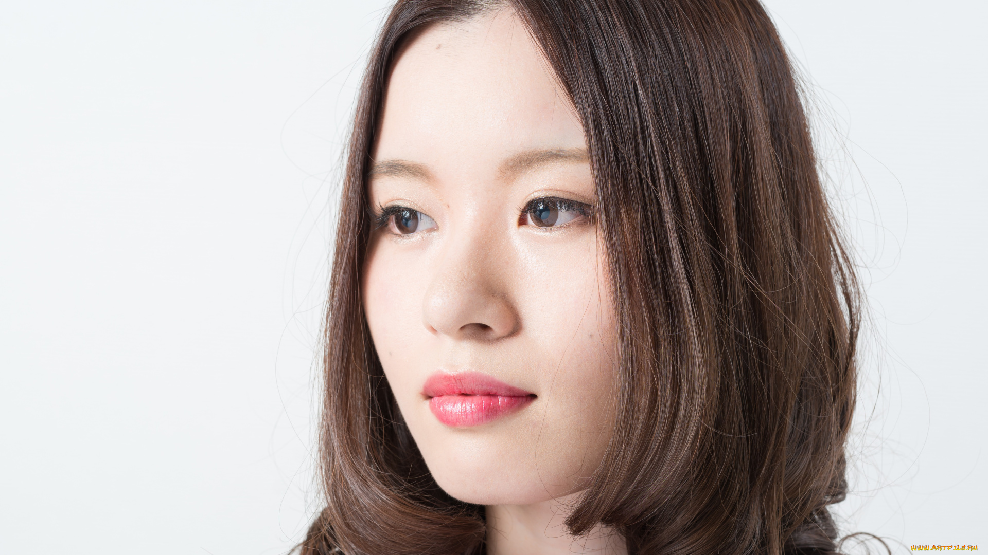 девушки, -unsort, , лица, , портреты, портрет, лицо, макияж, девушка, фон, азиатка