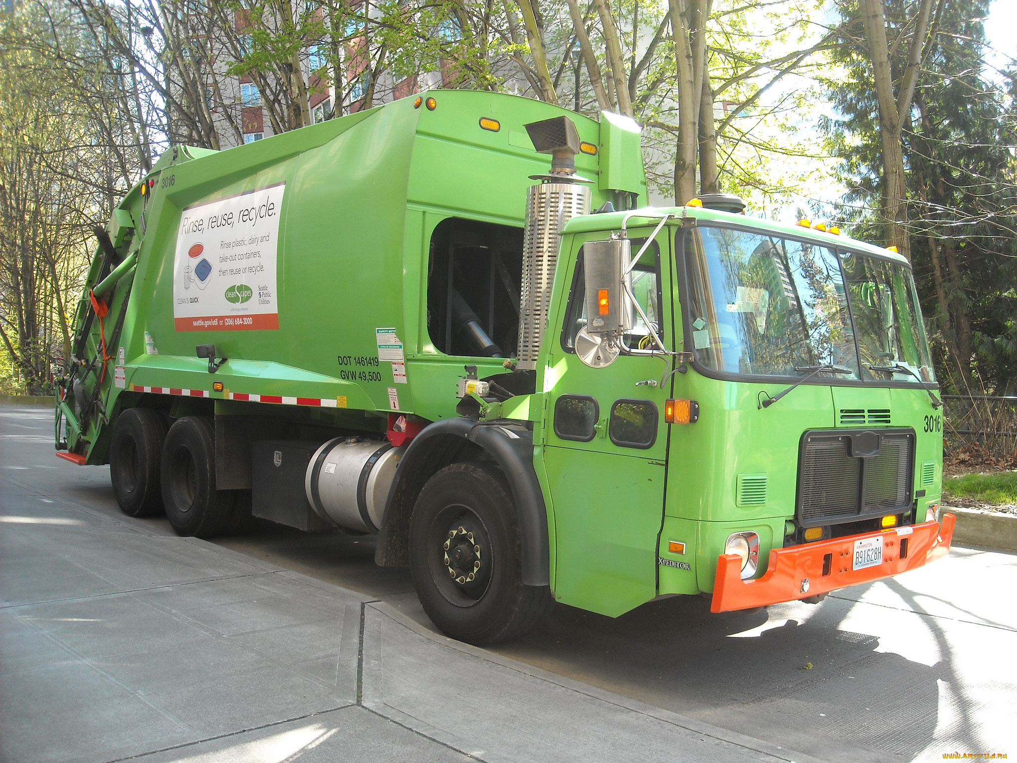 автомобили, мусоровозы, мусорщик