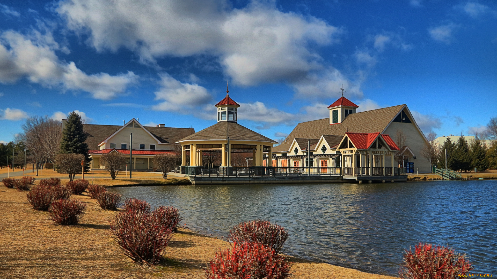 города, -, здания, , дома, пейзаж