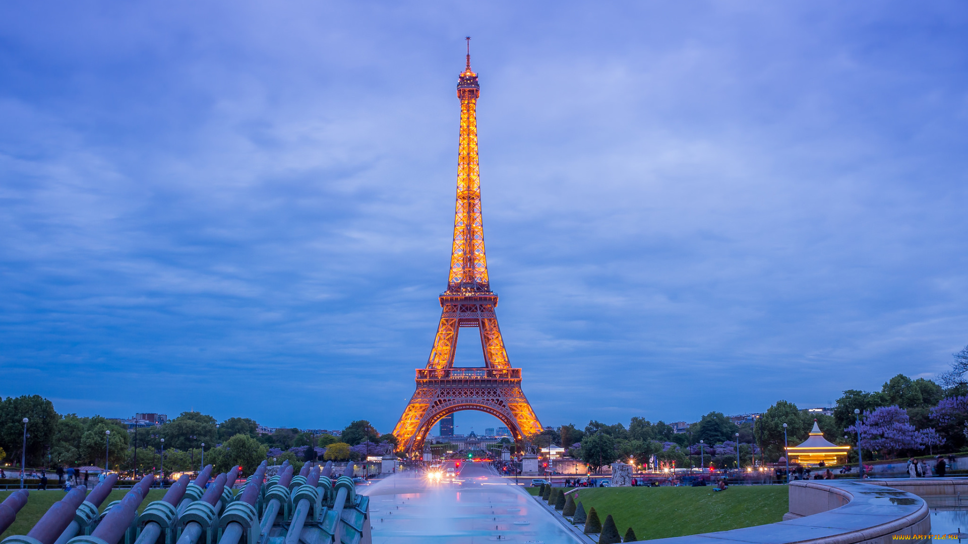 города, париж, , франция, башня