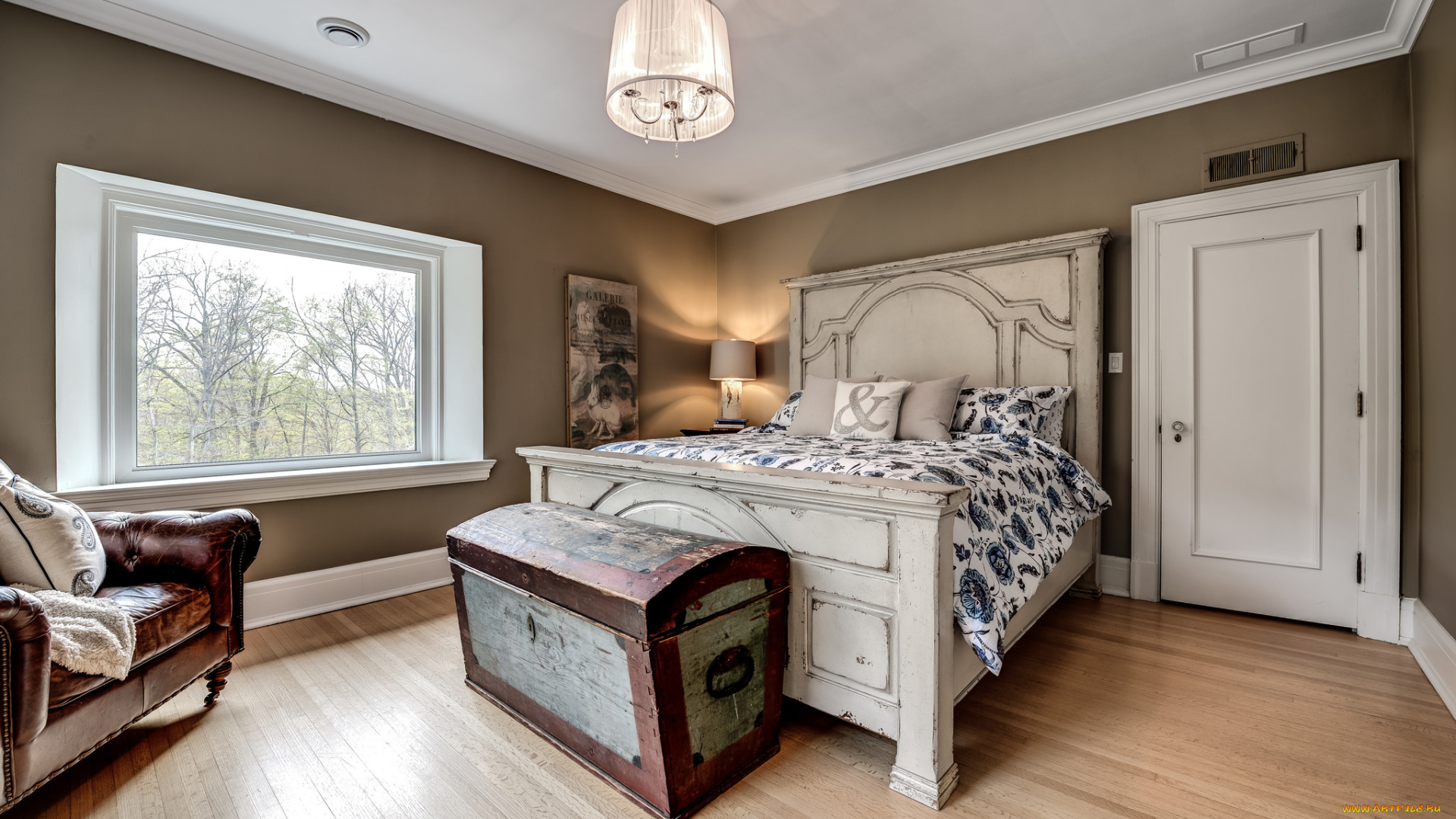 интерьер, спальня, комната, мебель