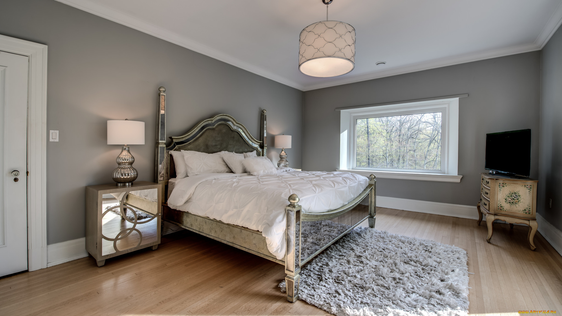 интерьер, спальня, комната, мебель