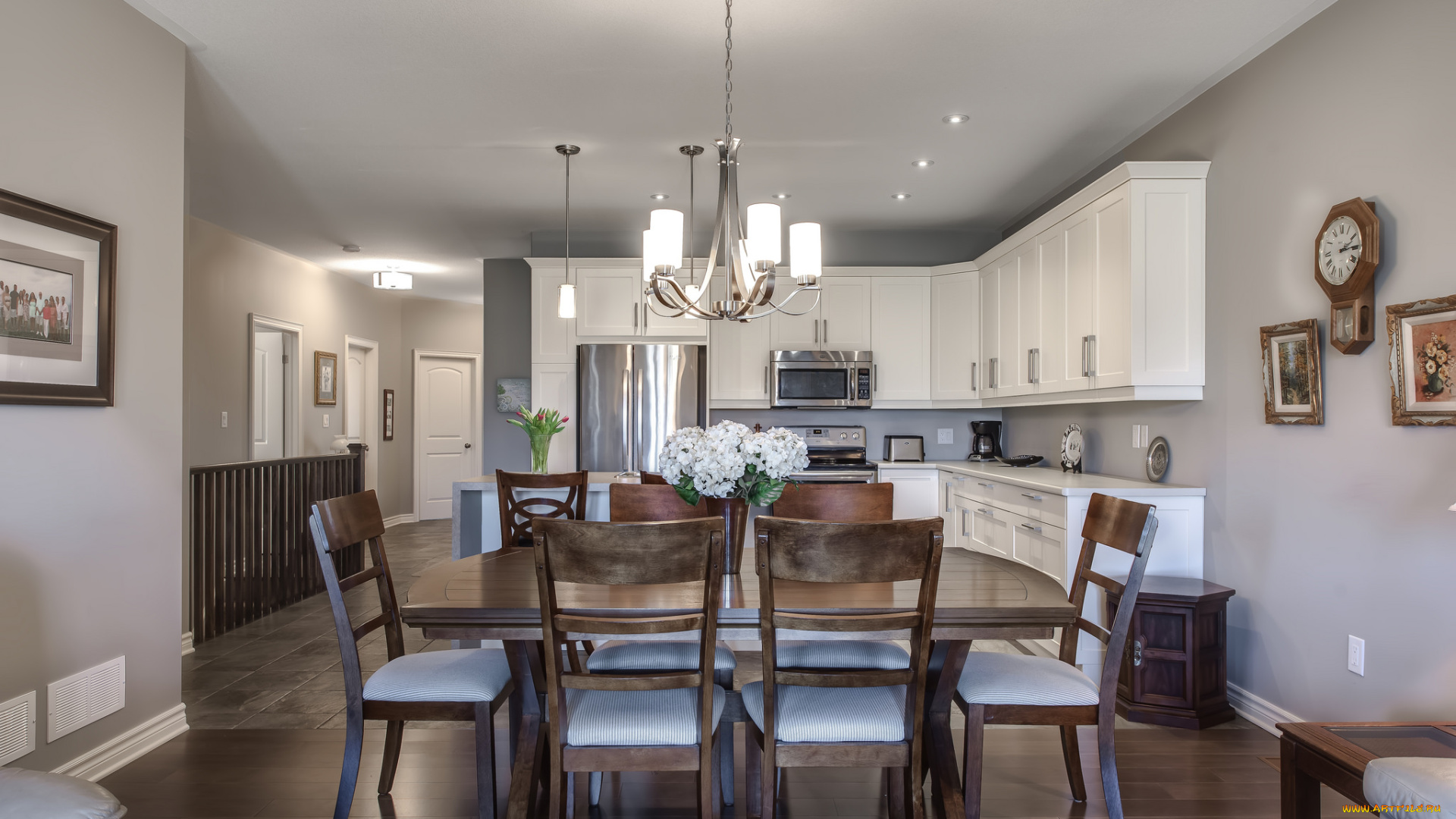 интерьер, столовая, мебель, комната