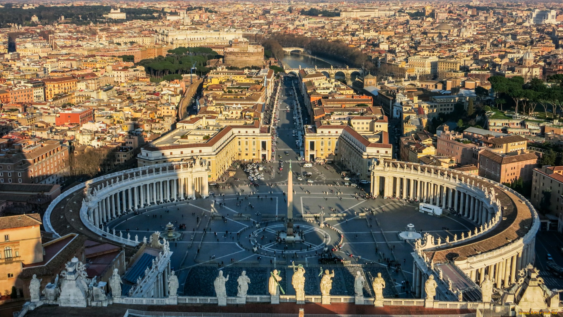 vatican, city, города, рим, , ватикан, , италия, панорама