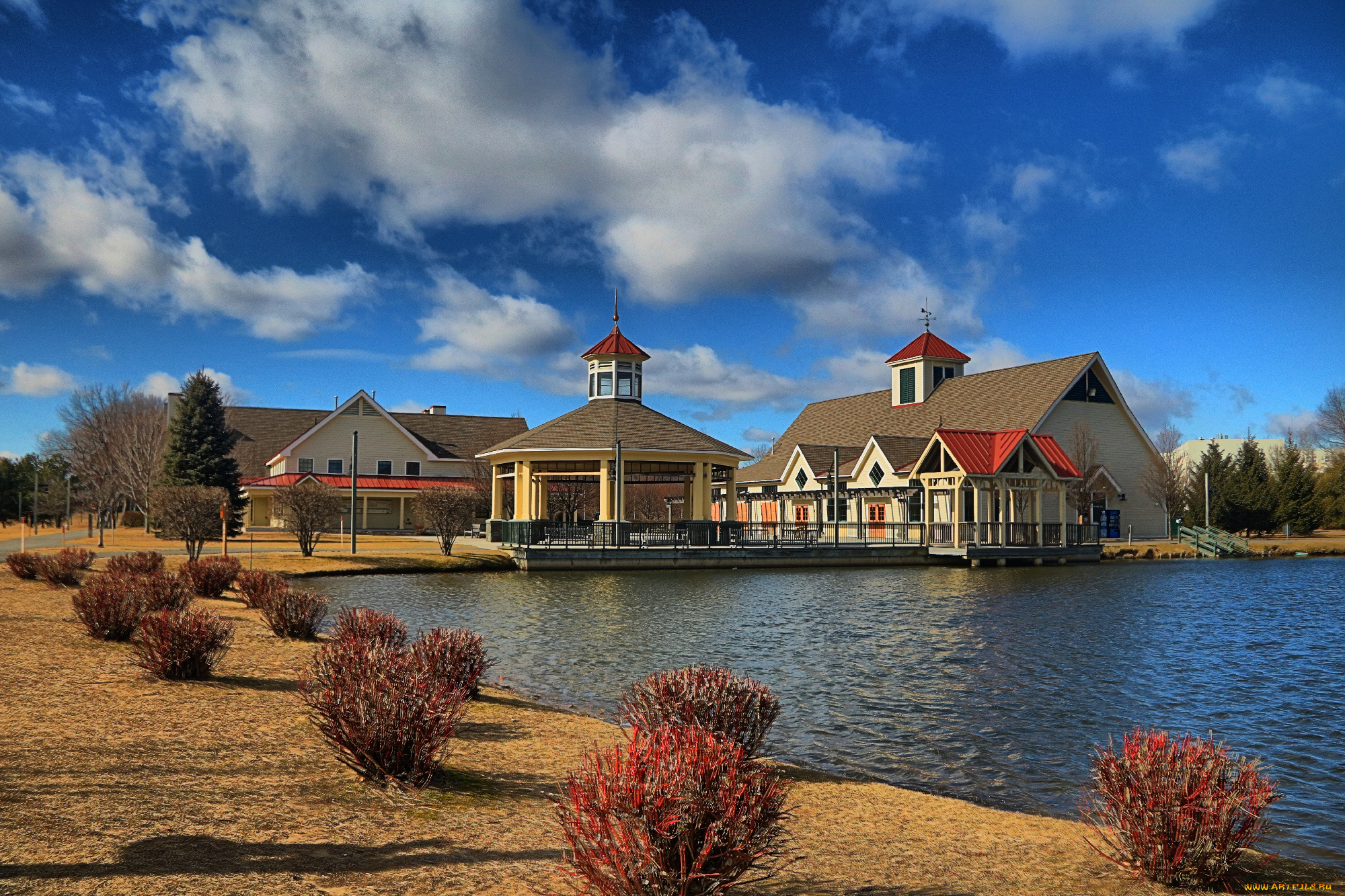 города, -, здания, , дома, пейзаж