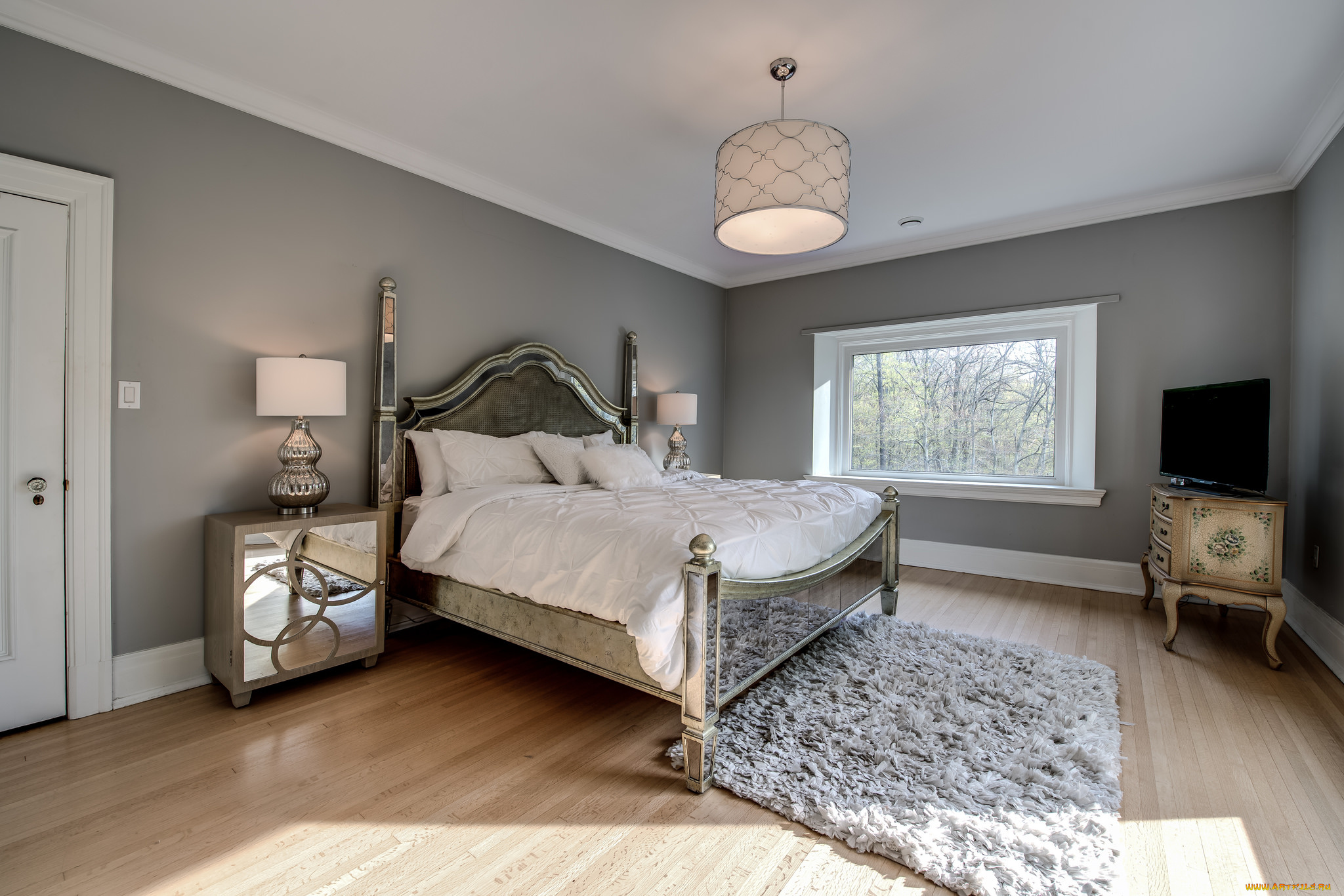 интерьер, спальня, комната, мебель