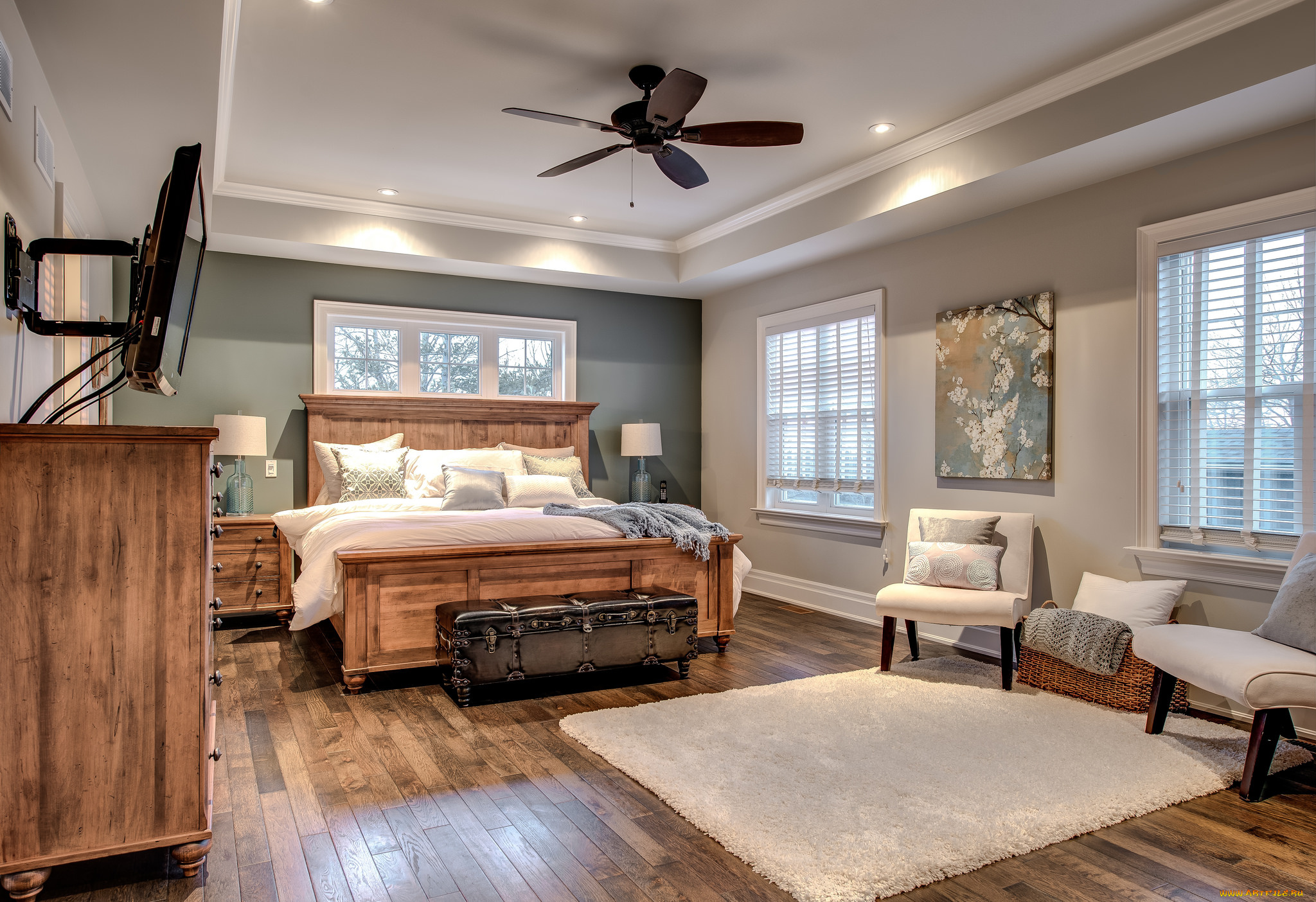 интерьер, спальня, комната, мебель