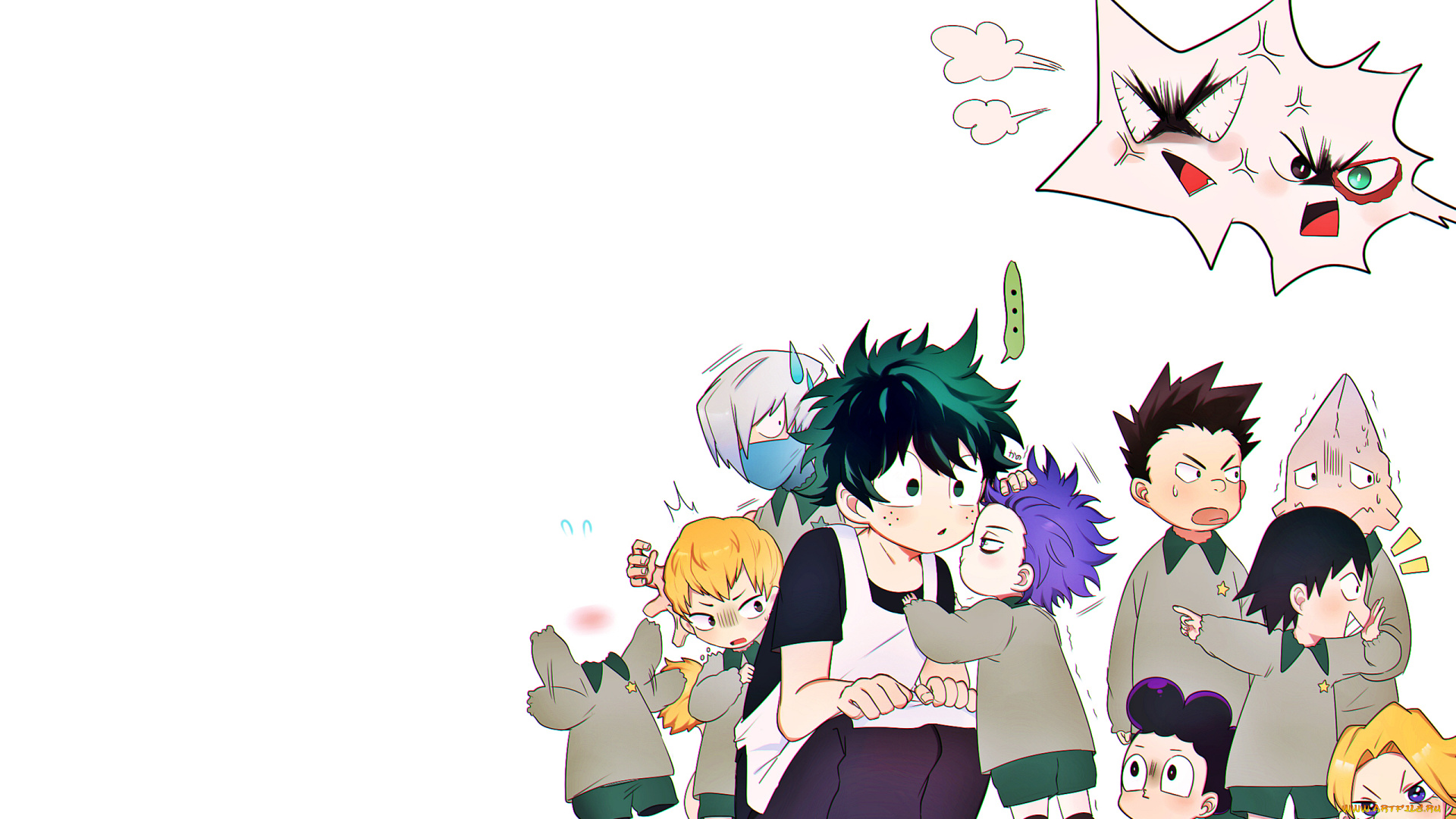 аниме, boku, no, hero, academia, моя, геройская, академия