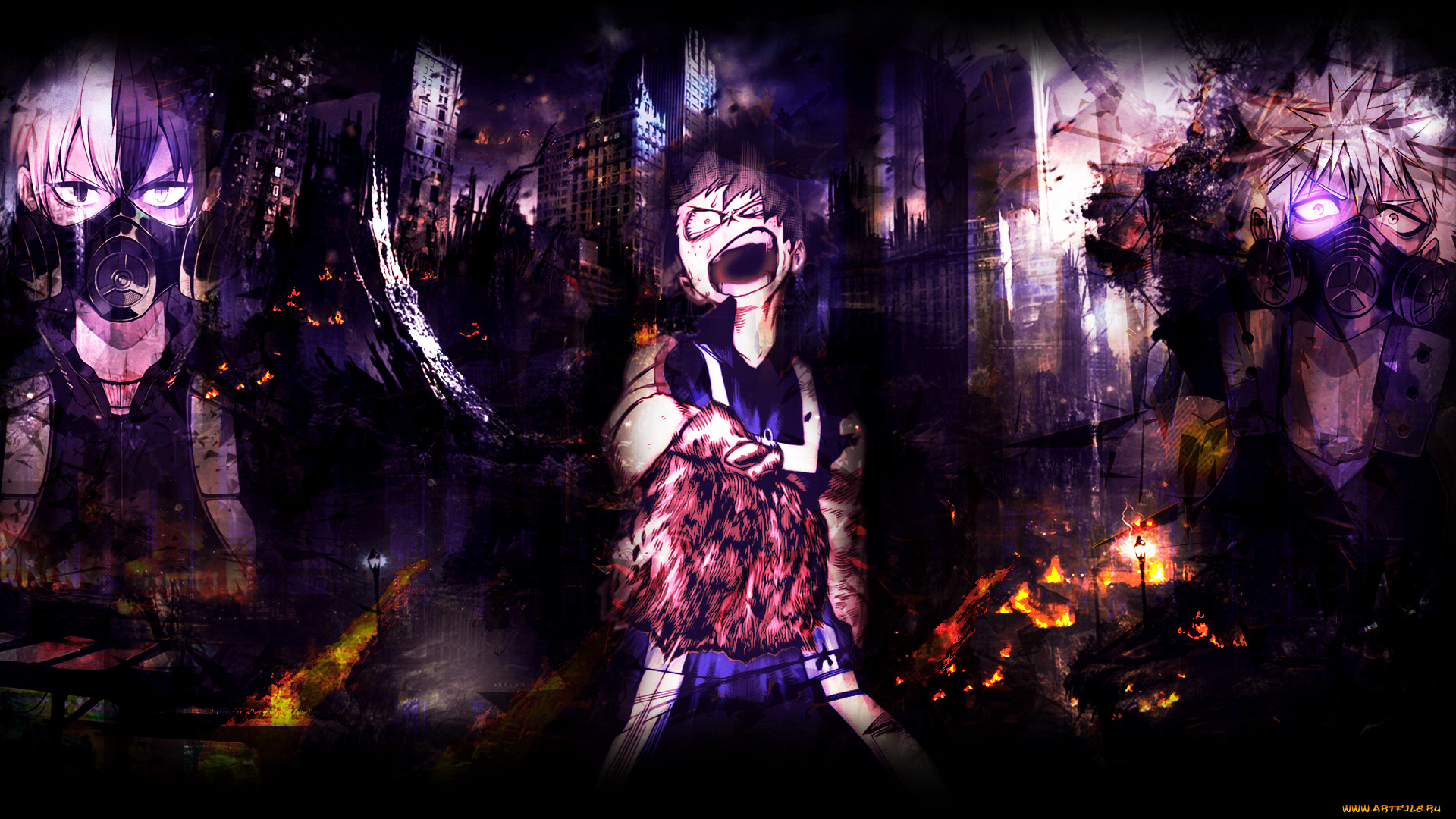 аниме, boku, no, hero, academia, моя, геройская, академия