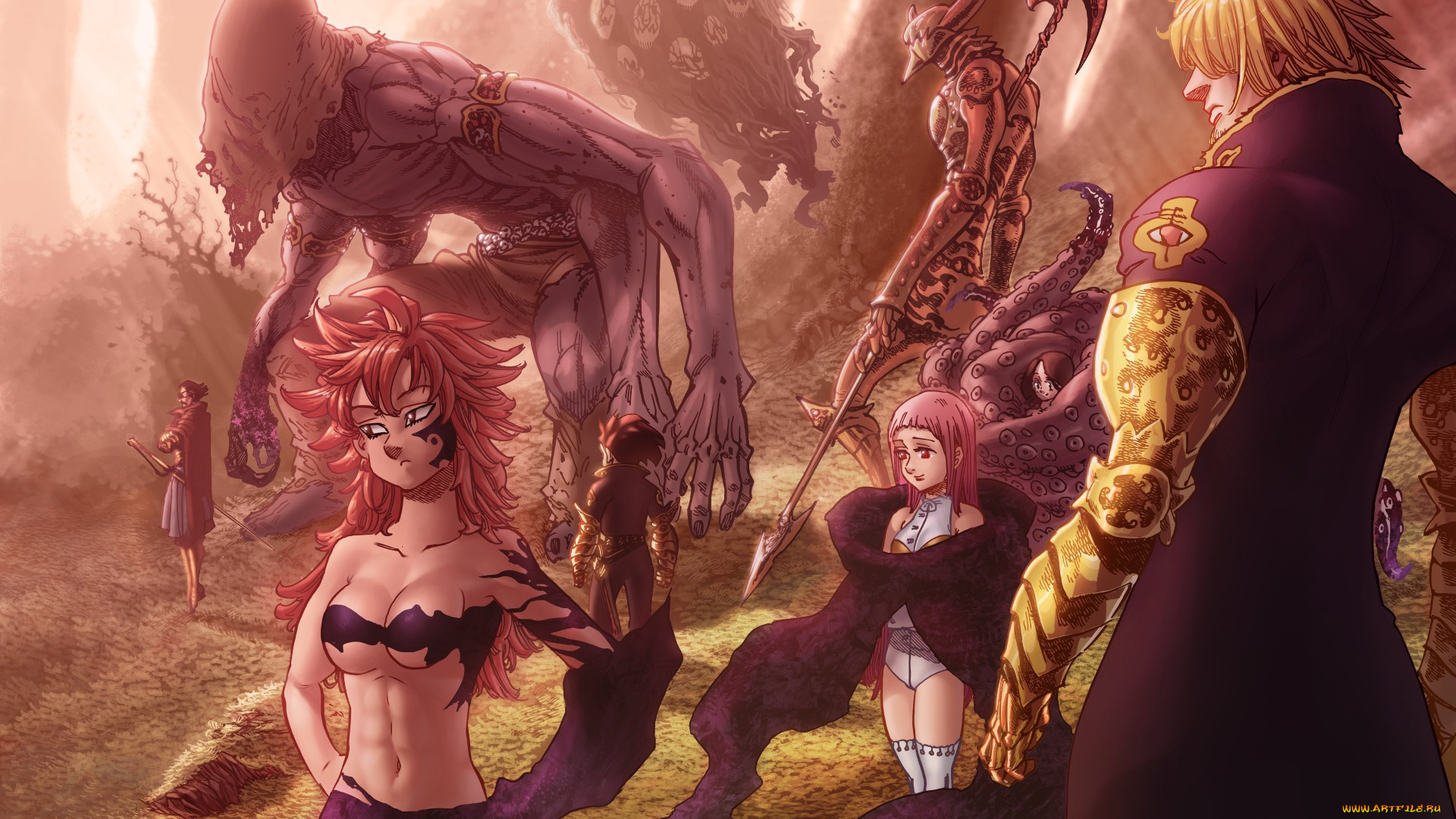 аниме, nanatsu, no, taizai, nanatsu, no, taizai