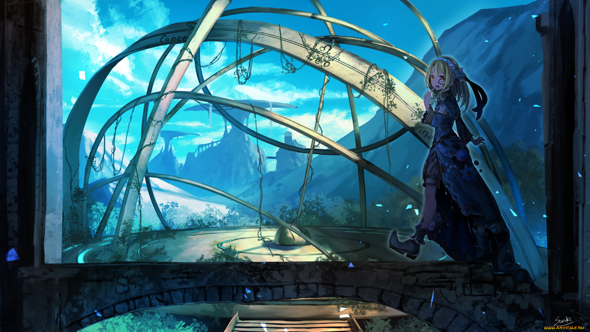 аниме, оружие, , техника, , технологии, девушка