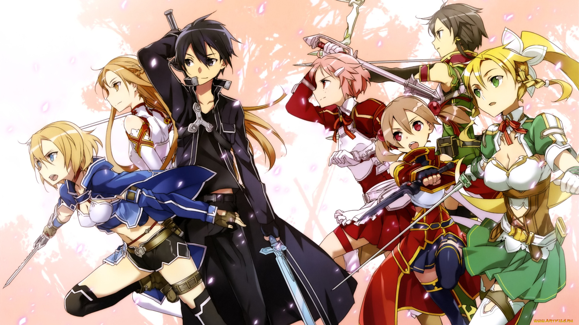 аниме, sword, art, online, sword, art, online