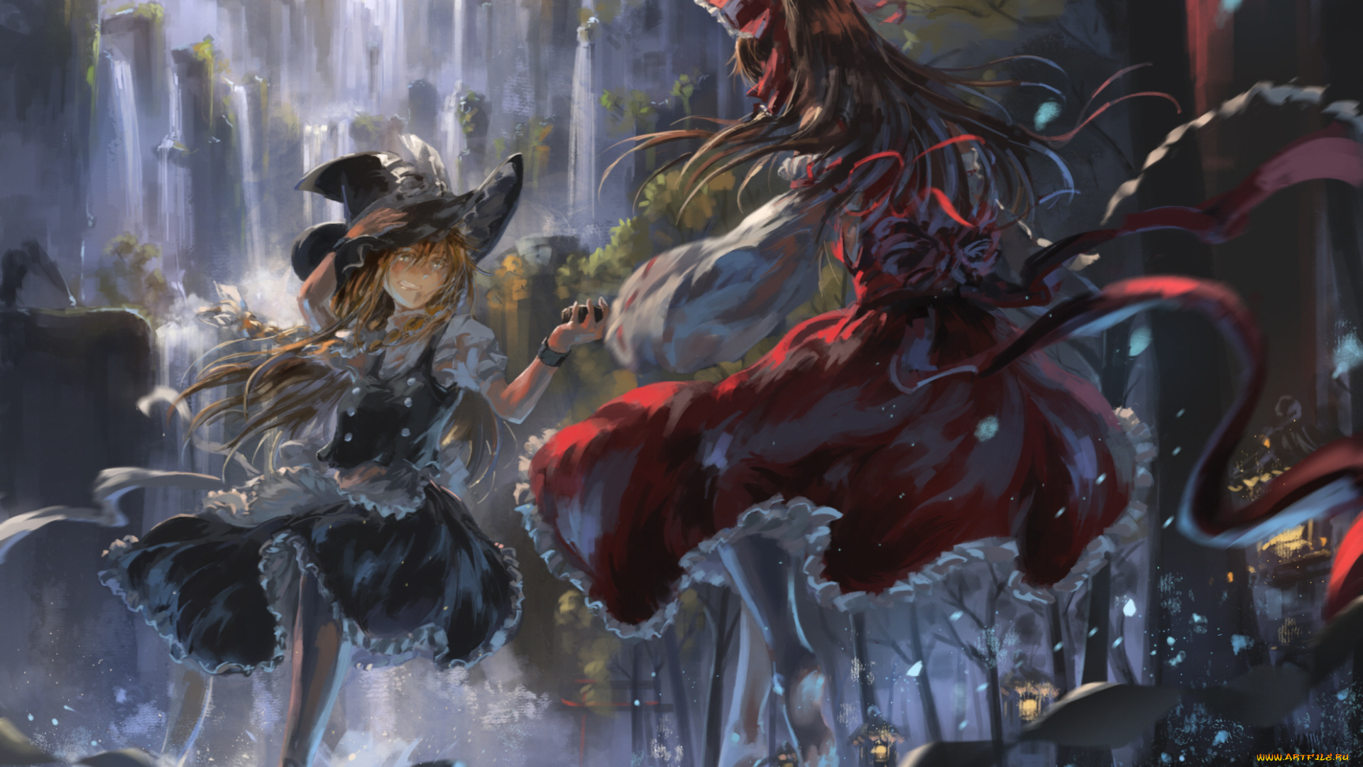 аниме, touhou, девушки