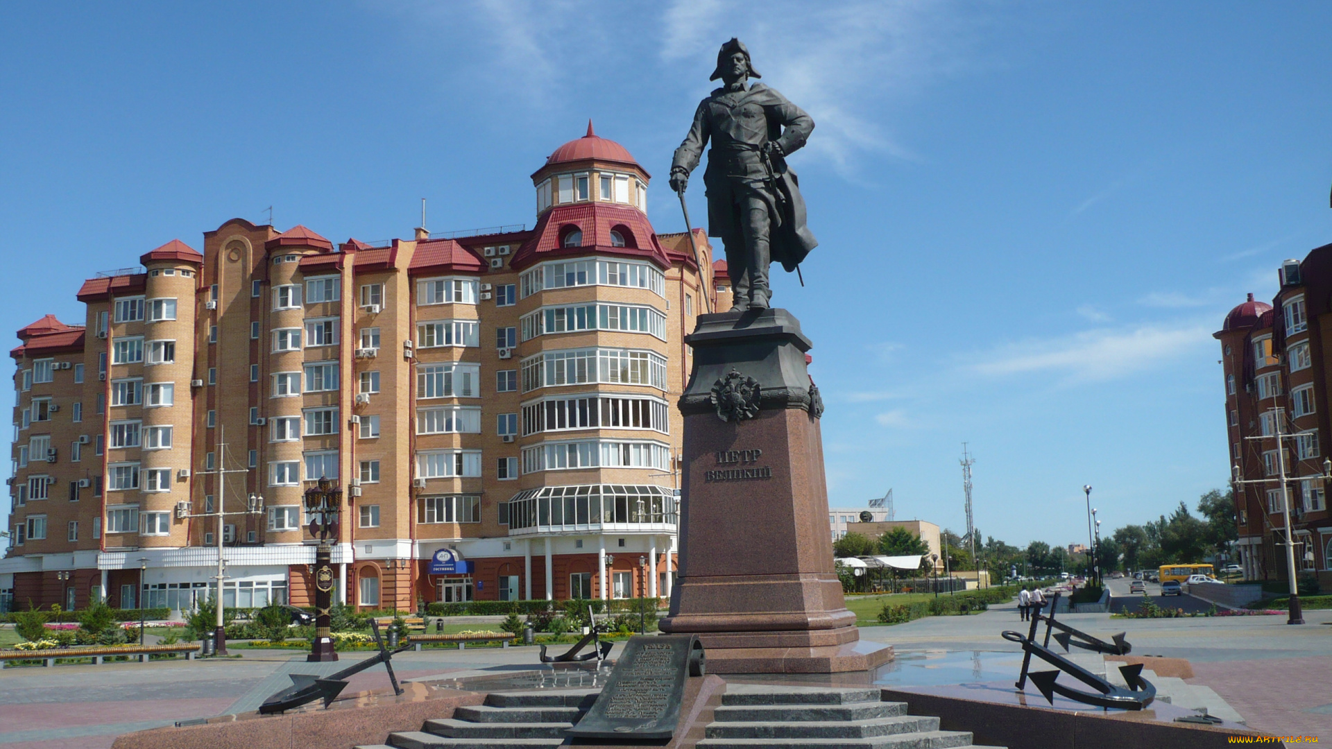 астрахань, города, -, памятники, , скульптуры, , арт-объекты, памятник, пётр, первый