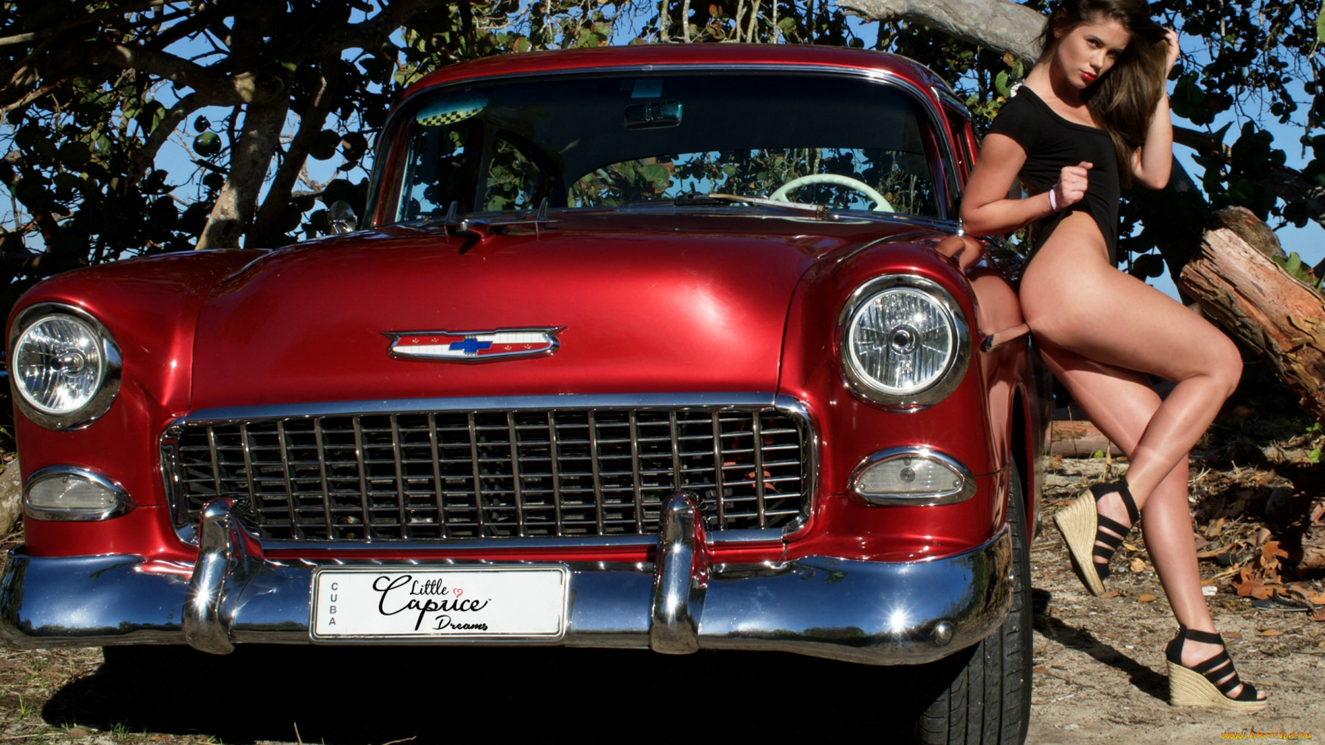 автомобили, -авто, с, девушками, cadillac, little, caprice