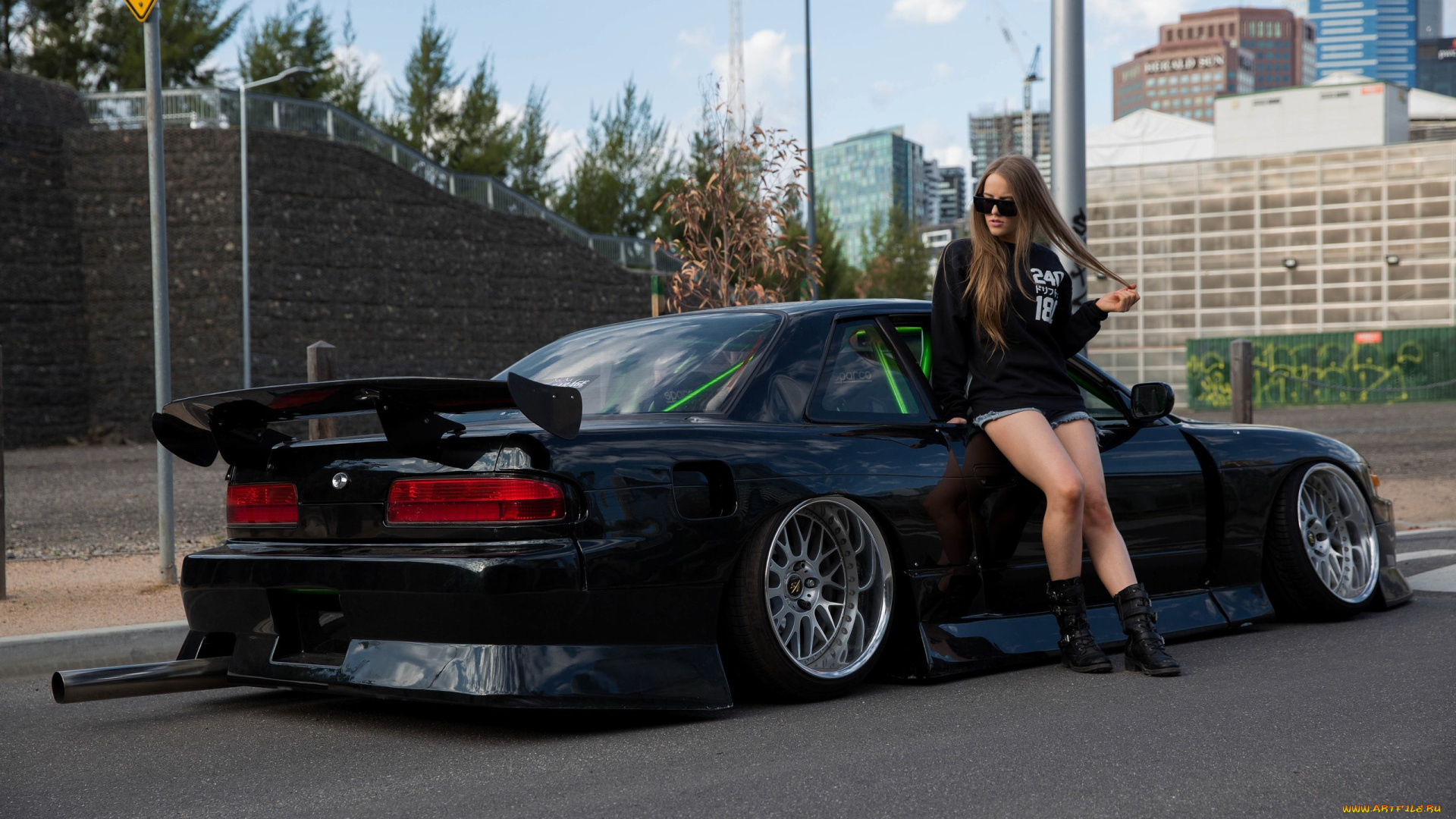 автомобили, -авто, с, девушками, silvia, nissan