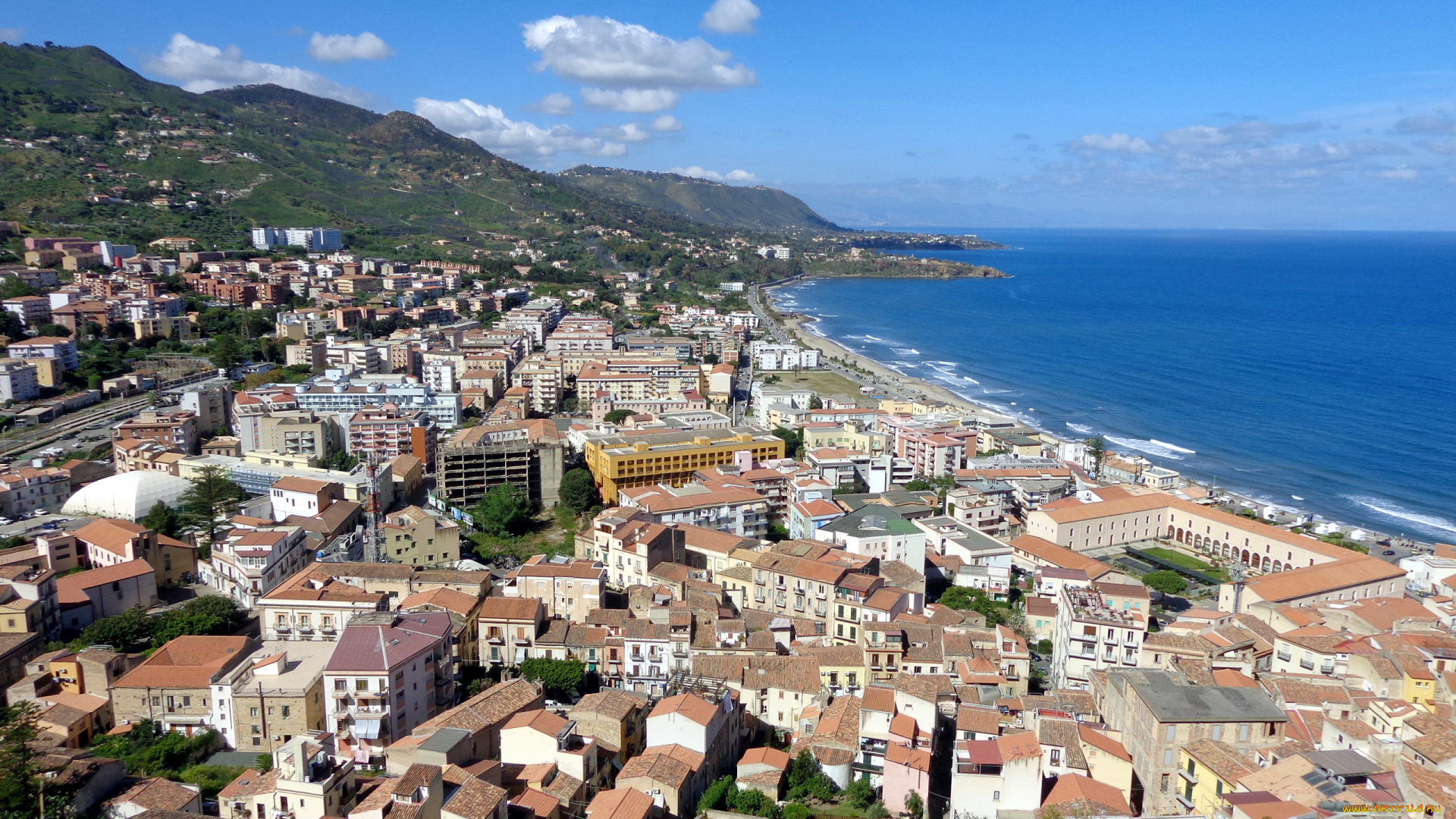 cefalu, italy, города, -, панорамы, cefalu, italy