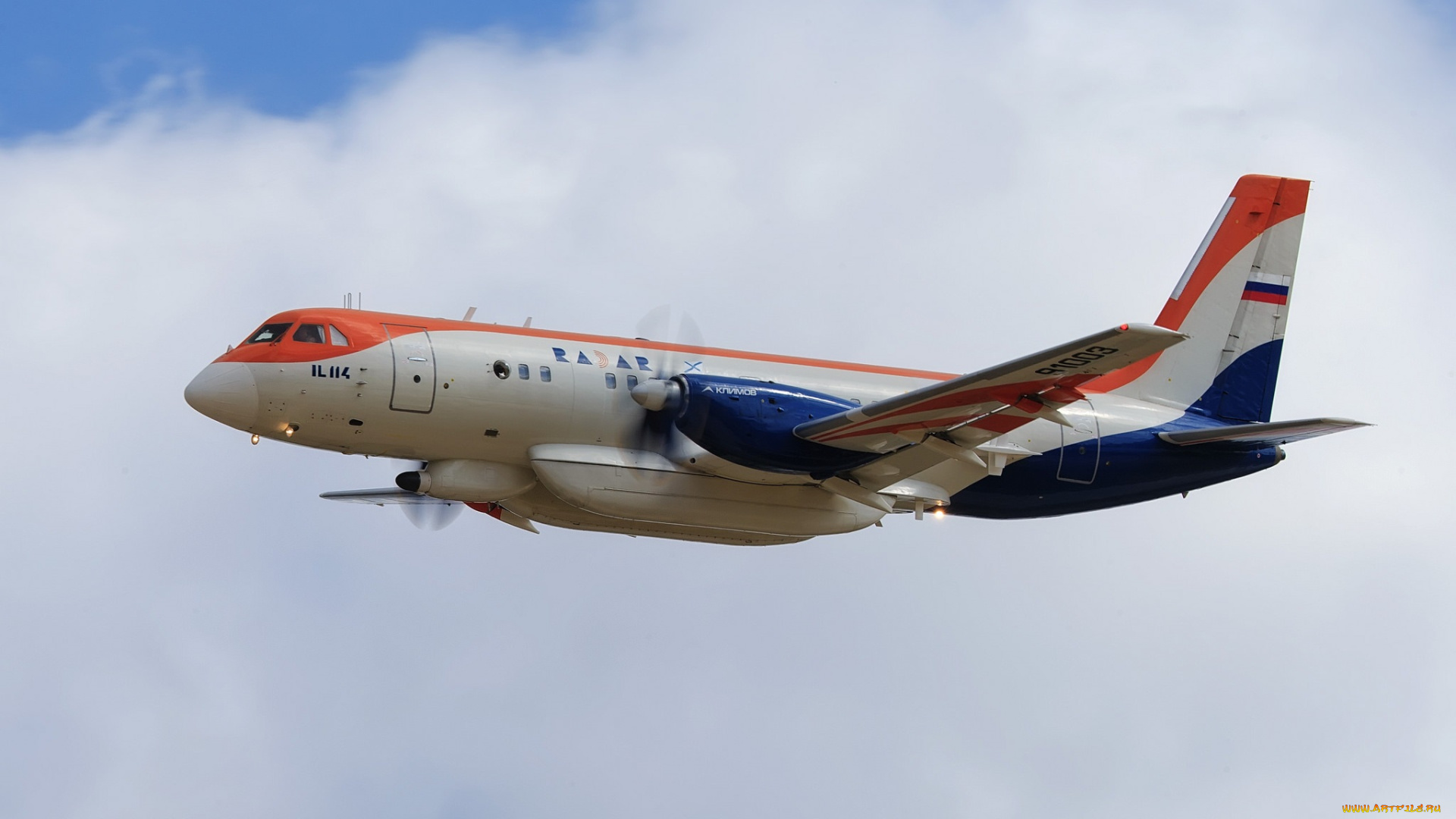 il-114ll, radar, авиация, пассажирские, самолёты, авиалайнер