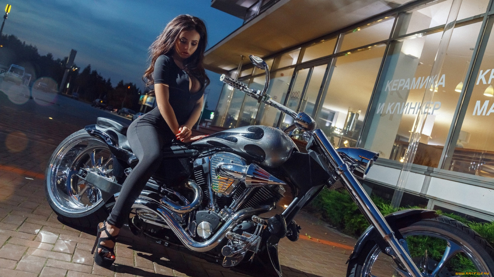 мотоциклы, мото, с, девушкой, kira, petrova