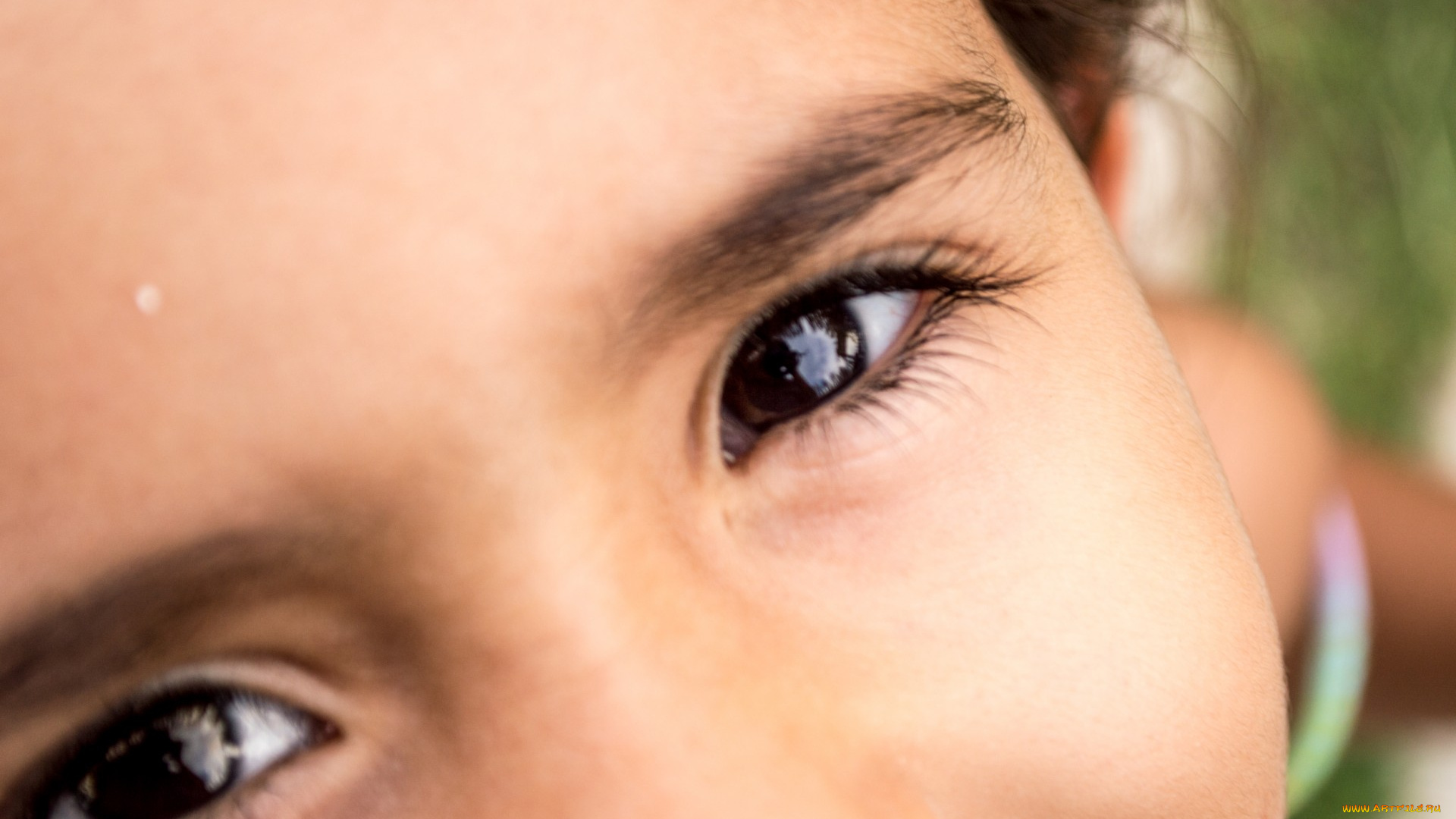 разное, глаза, карие