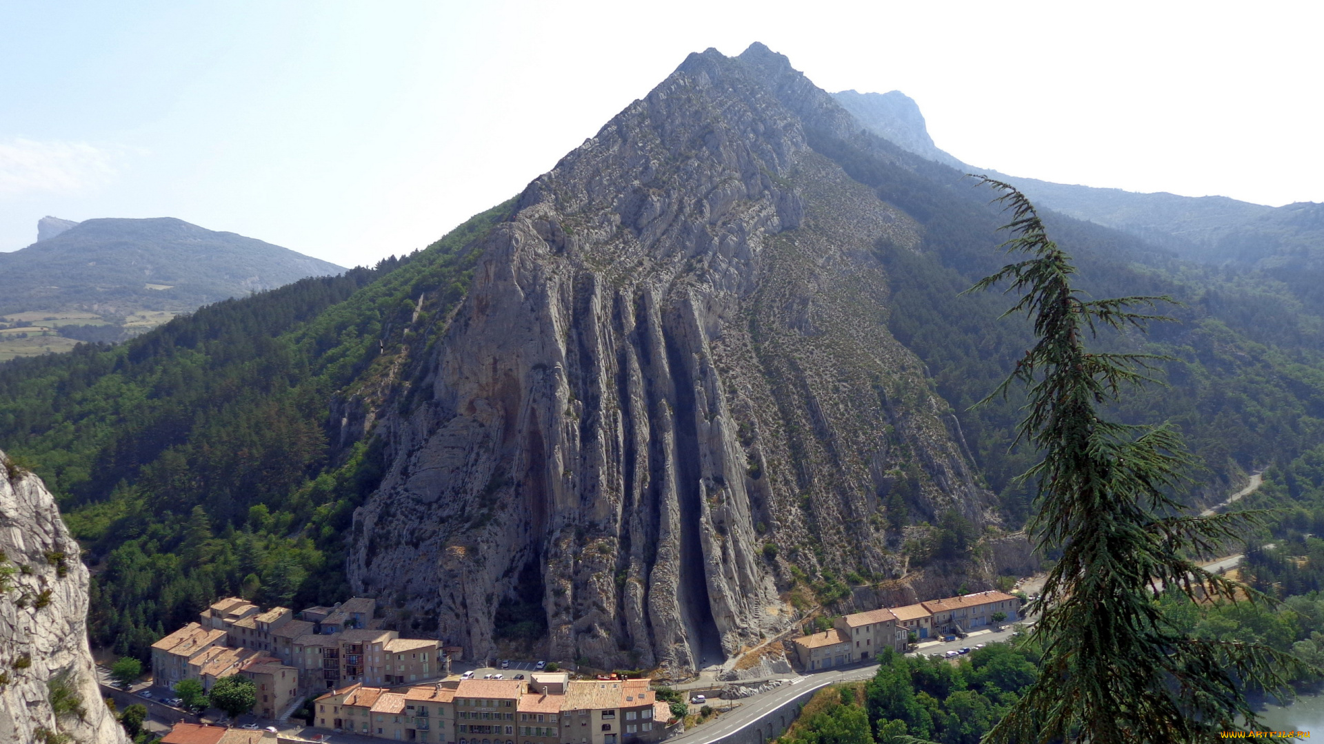 sisteron, france, города, -, панорамы, sisteron, france
