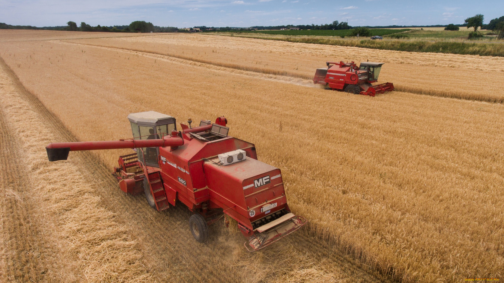 техника, комбайны, уборочная