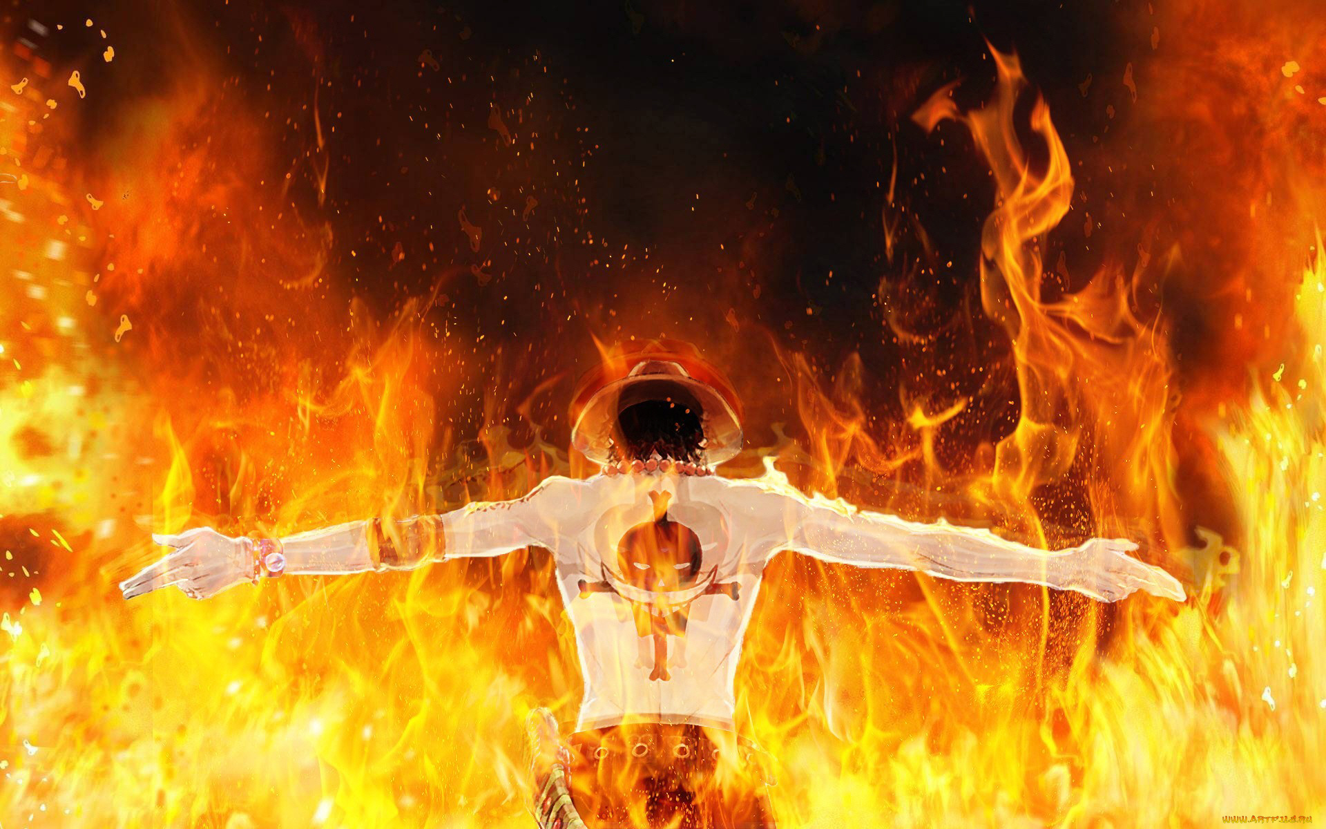 аниме, one, piece, парень