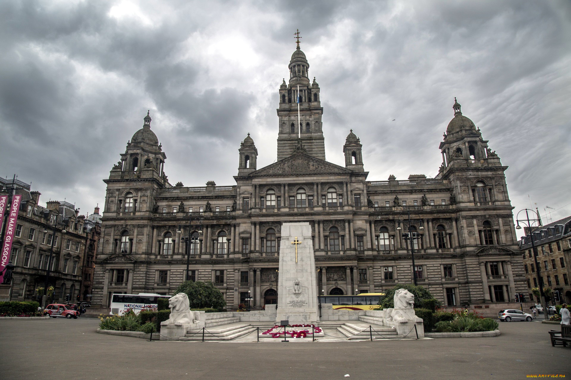 the, cenotaph, war, memorial, in, front, of, the, city, chambers, in, george, square, , glasgow, , scotland, города, -, исторические, , архитектурные, памятники, scotland, glasgow, the, cenotaph, war, memorial, in, front, of, city, chambers, george, square