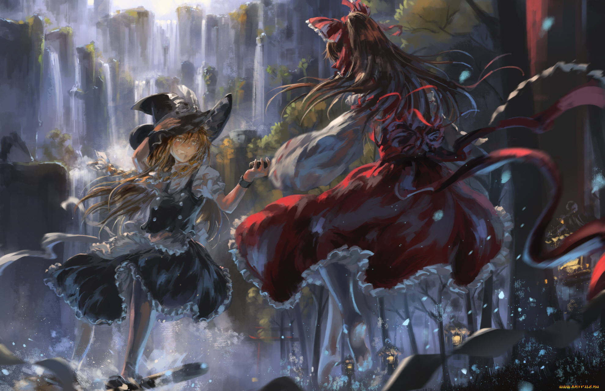 аниме, touhou, девушки