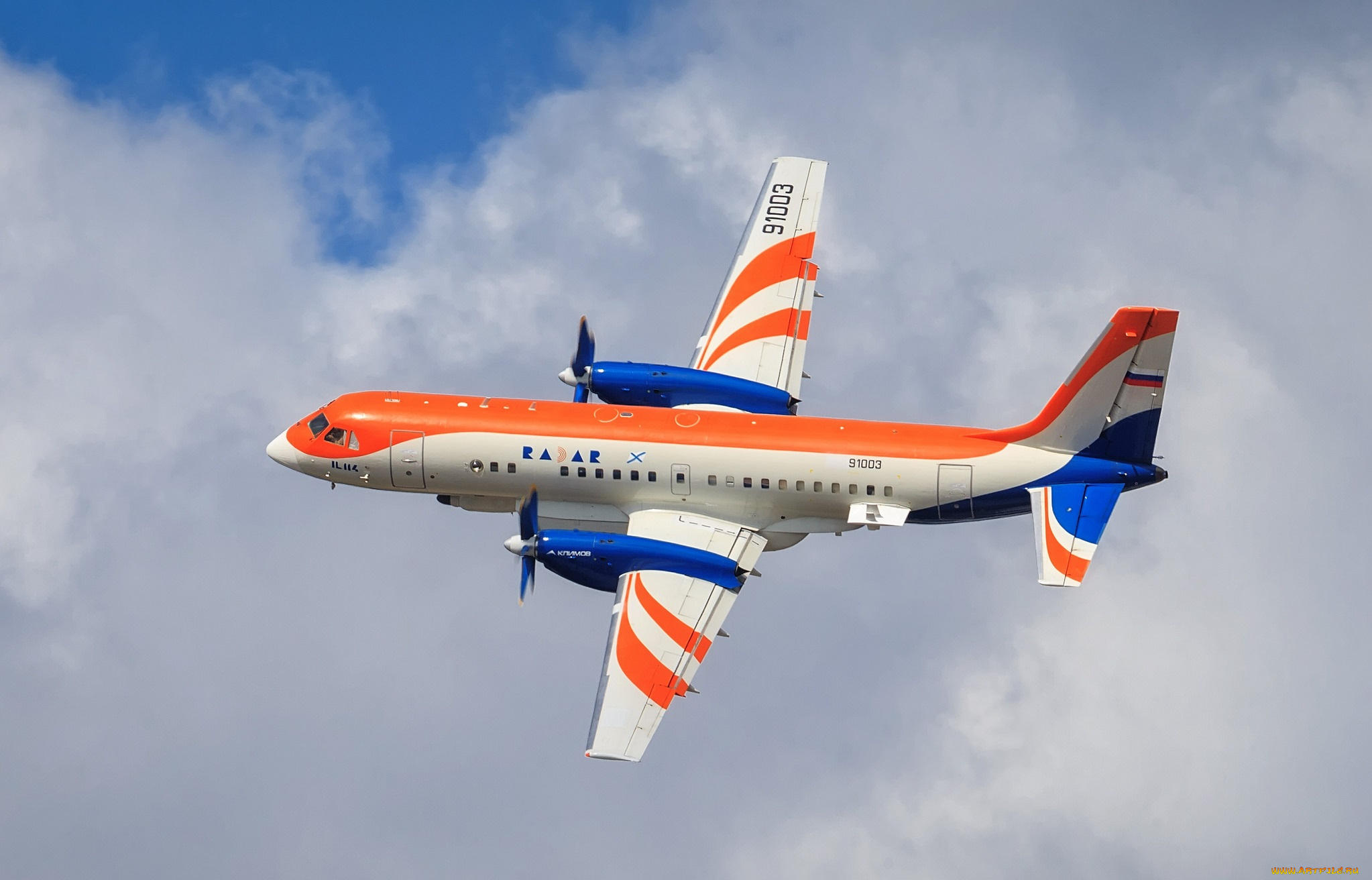 il-114ll, radar, авиация, пассажирские, самолёты, авиалайнер