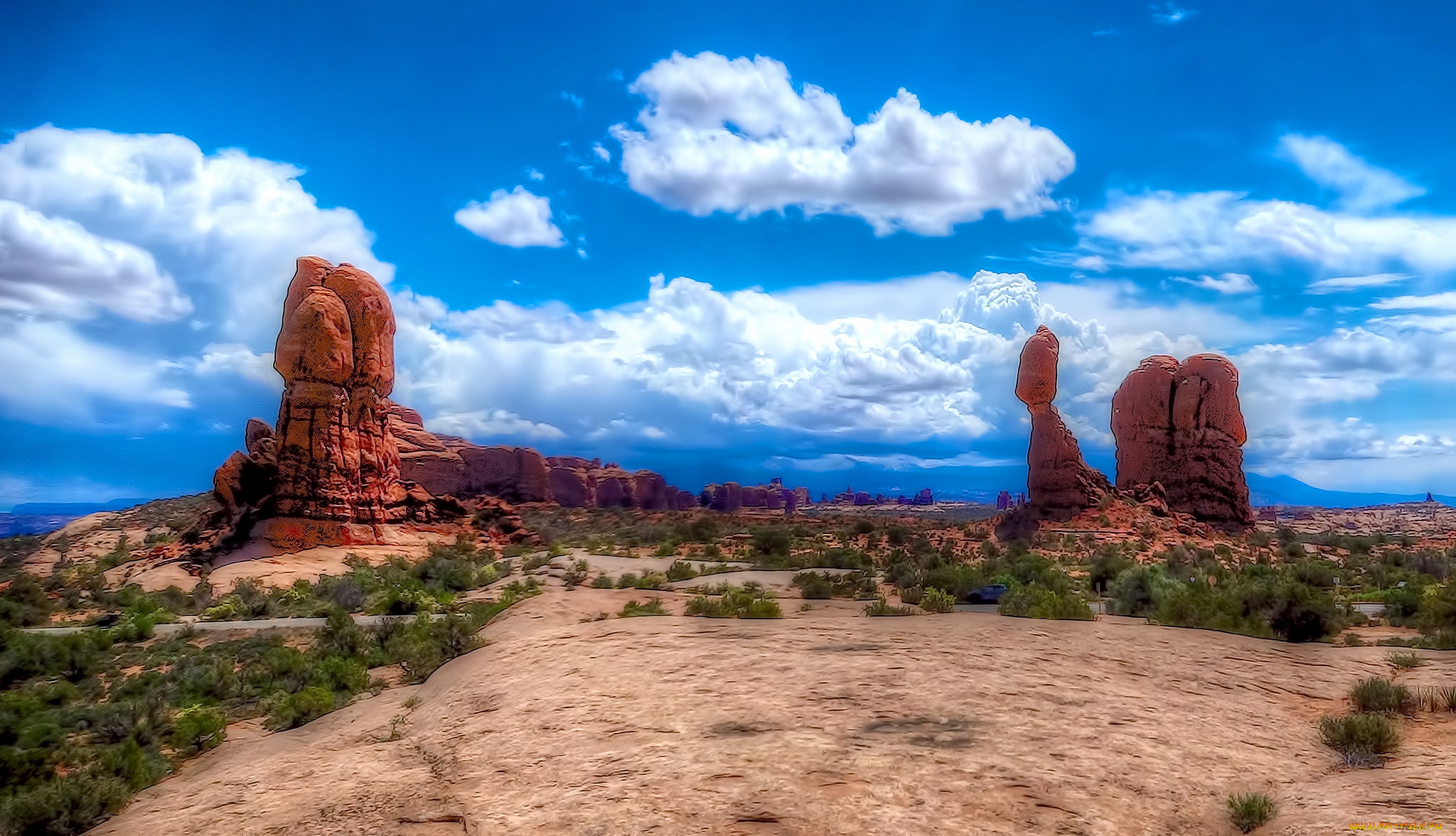 природа, пустыни, простор