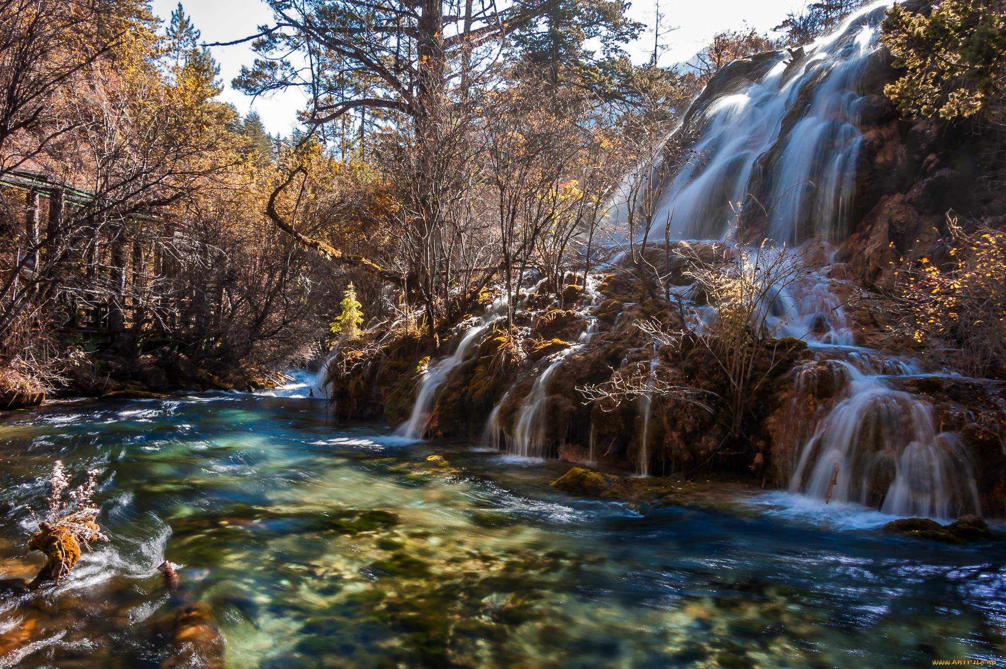 природа, водопады, простор