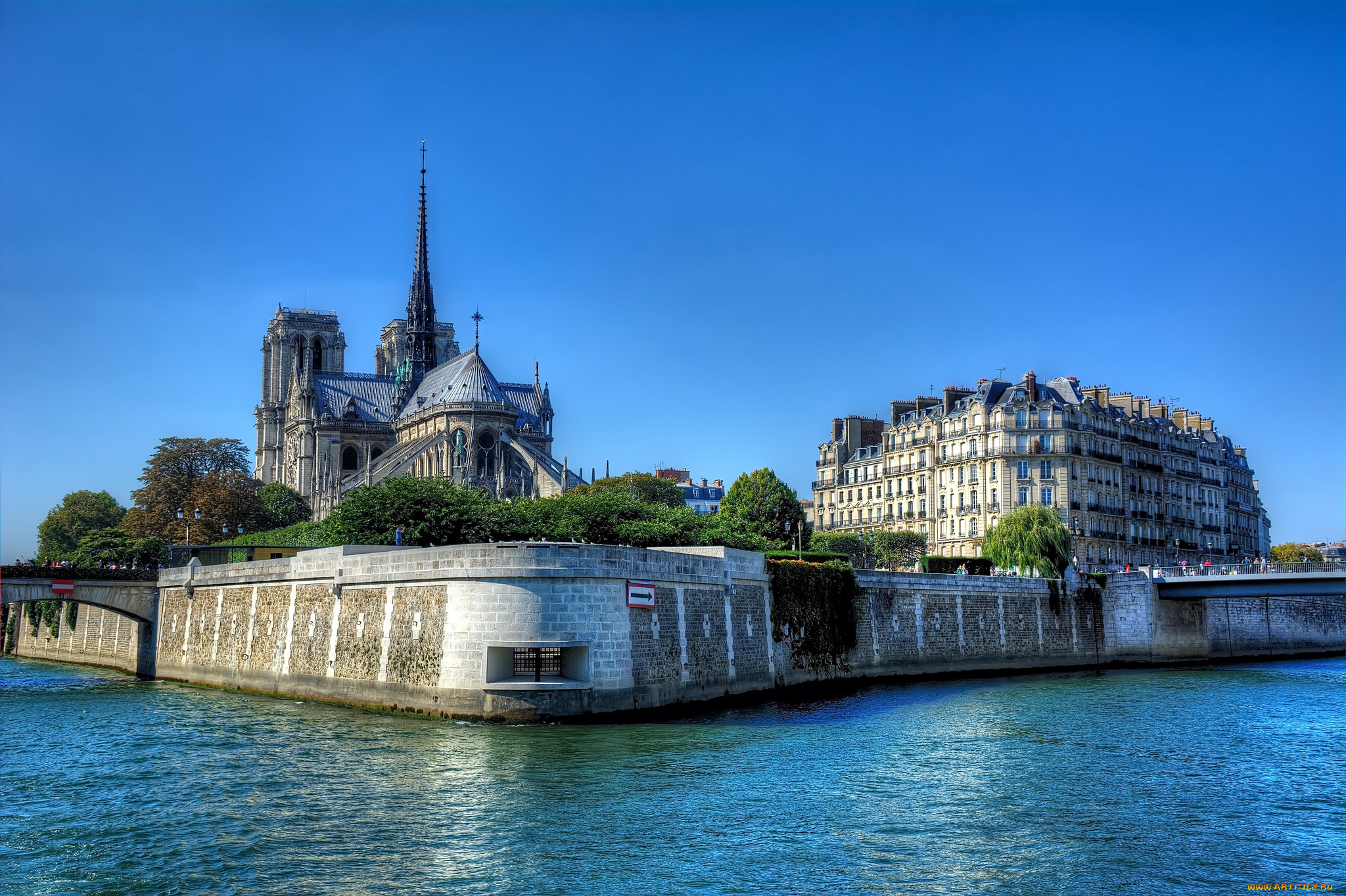 ile, de, cit&, 237, , east, end, города, париж, , франция, остров, река