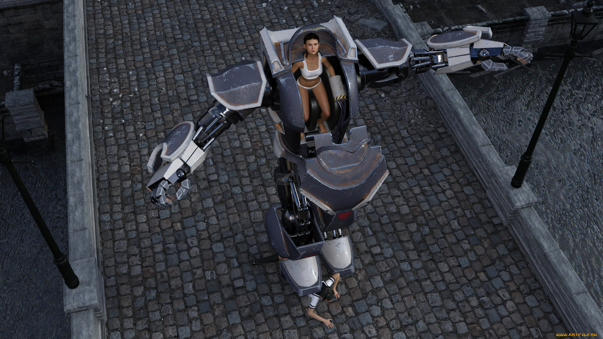 3д, графика, фантазия, , fantasy, фон, взгляд, девушка