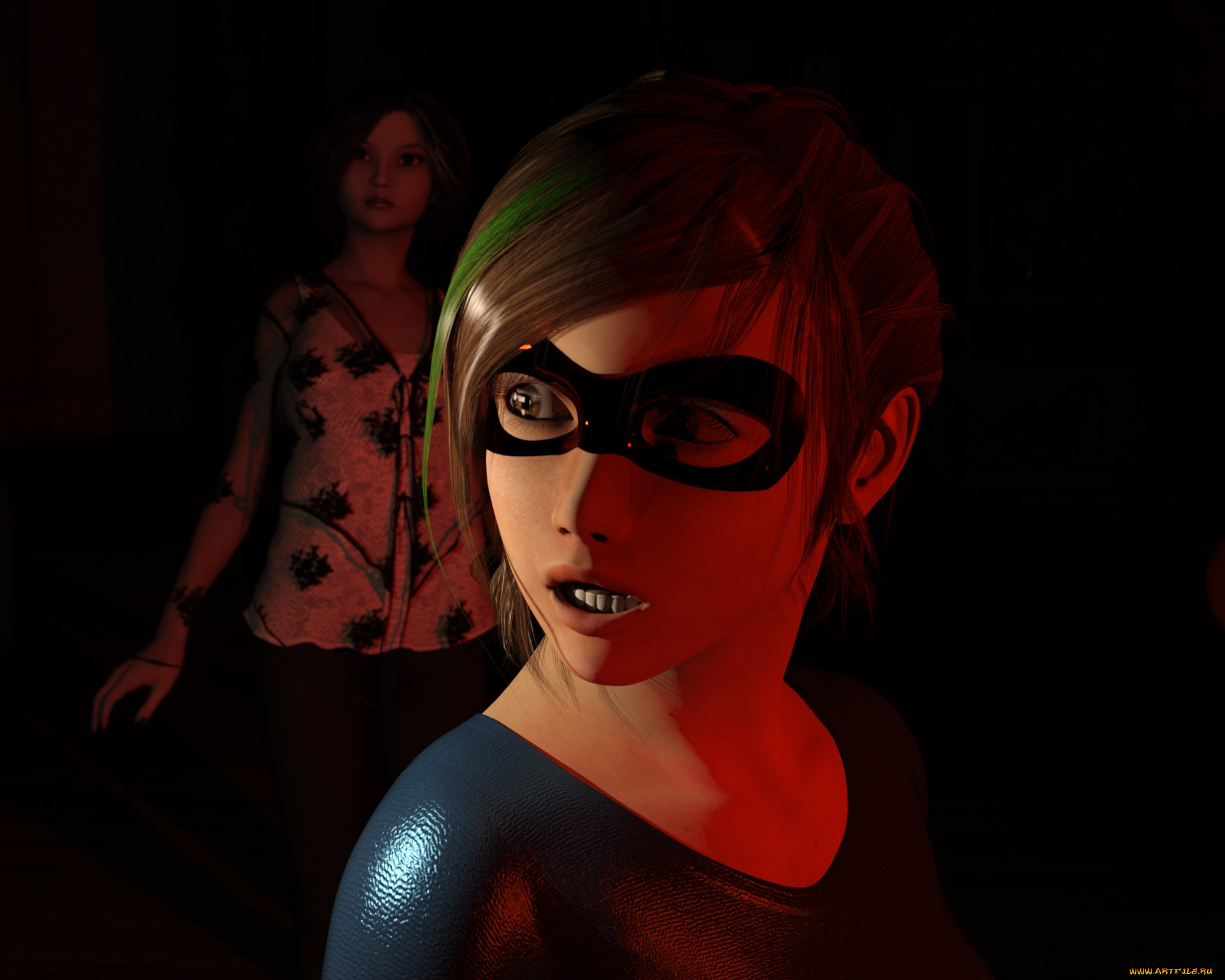 3д, графика, портрет, , portraits, взгляд, фон, девушка