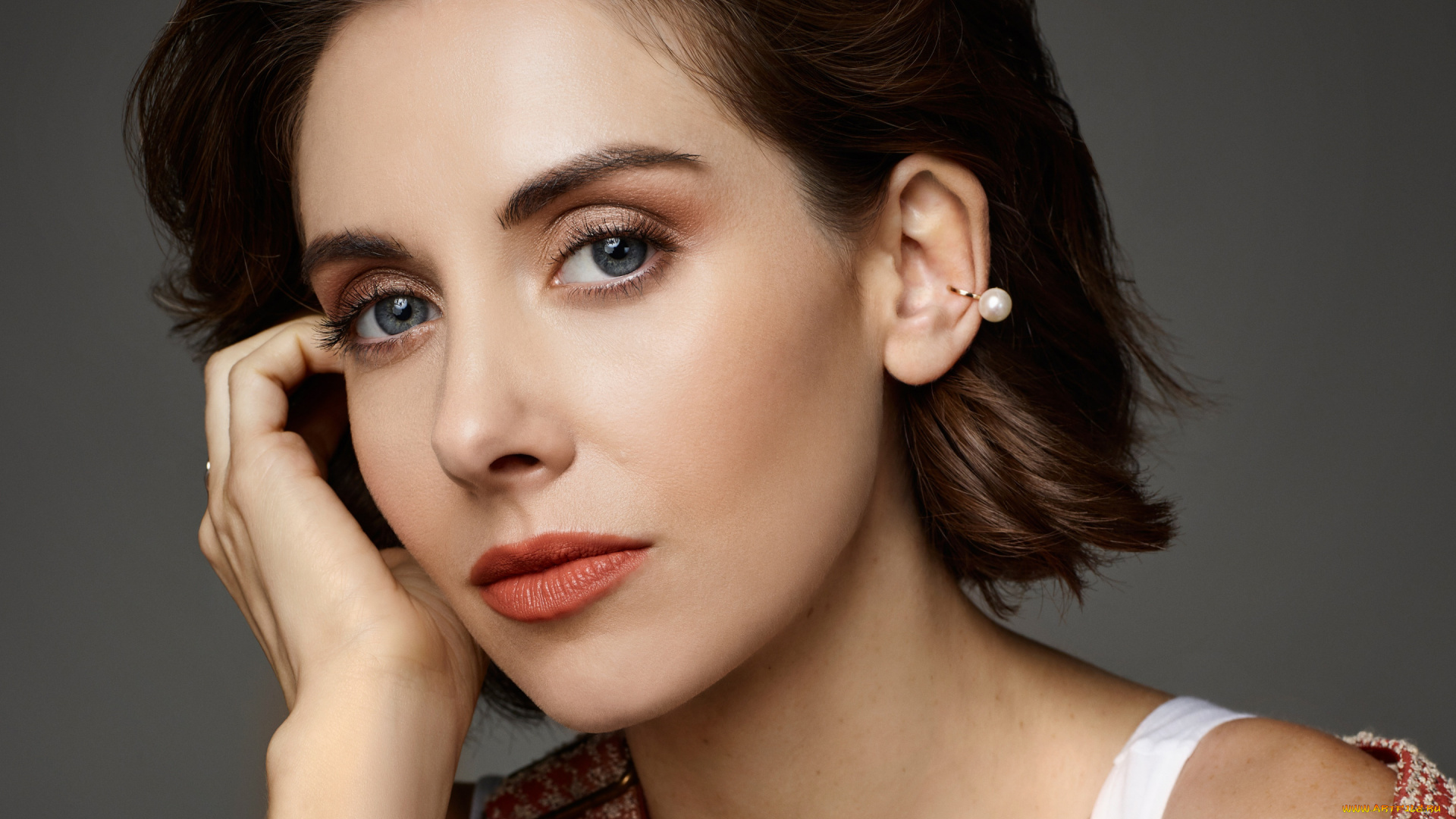 девушки, alison, brie, портрет