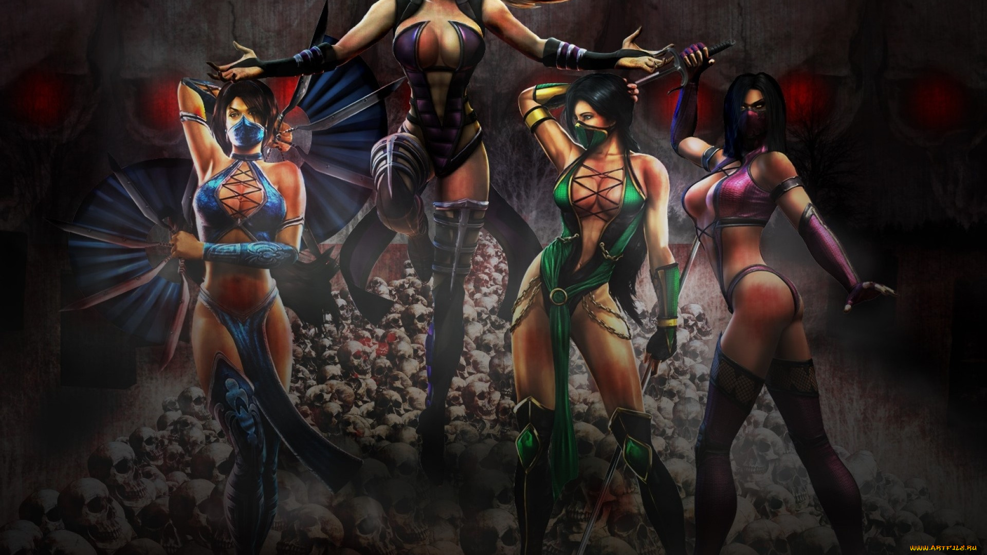 видео, игры, mortal, kombat, девушки
