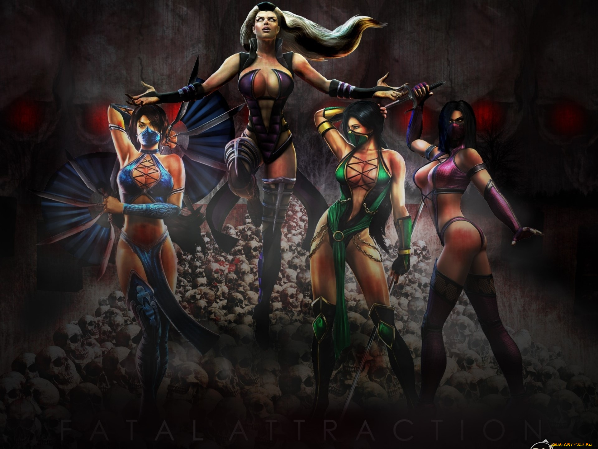 видео, игры, mortal, kombat, девушки