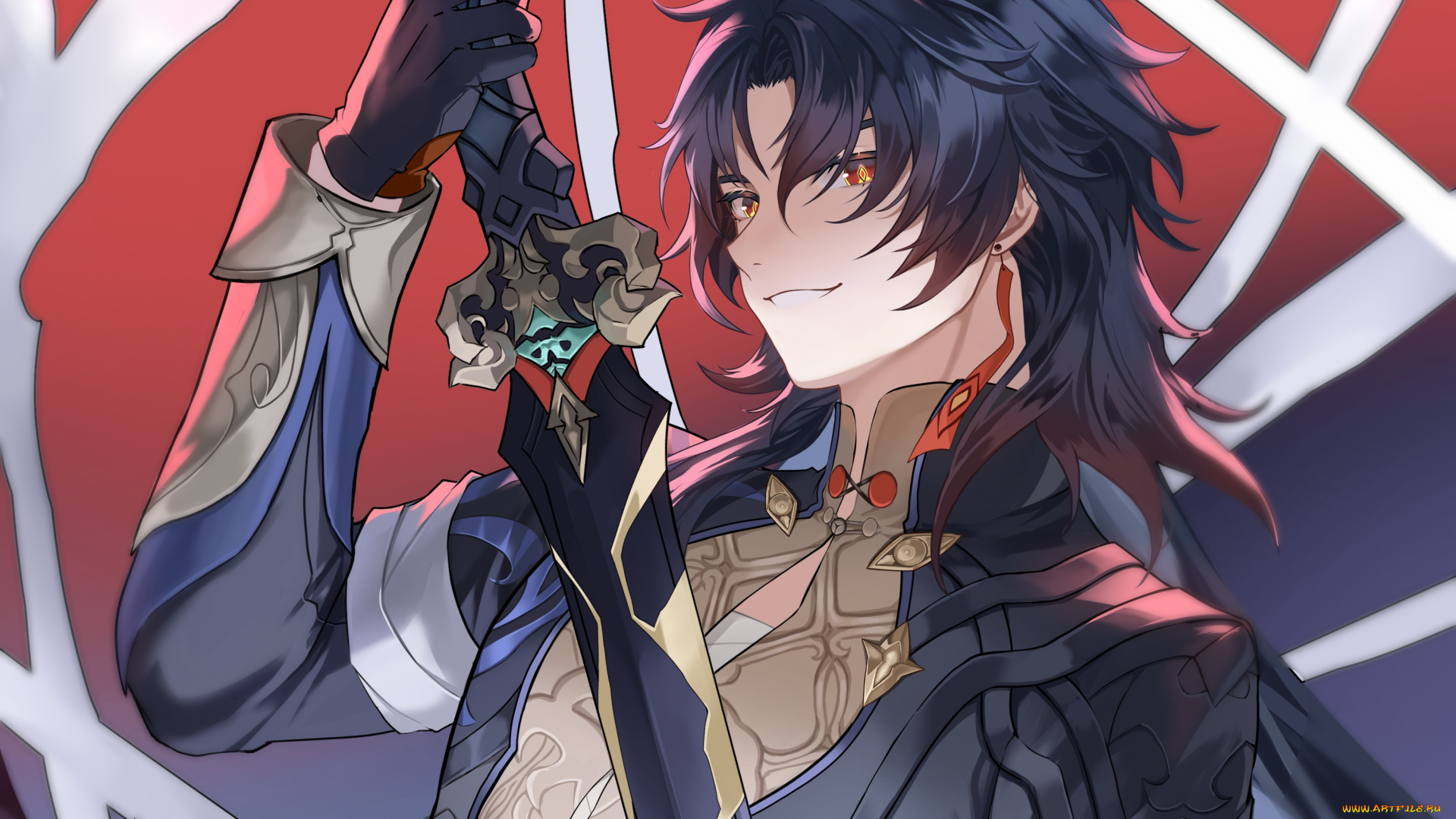 аниме, honkai, , star, rail, парень