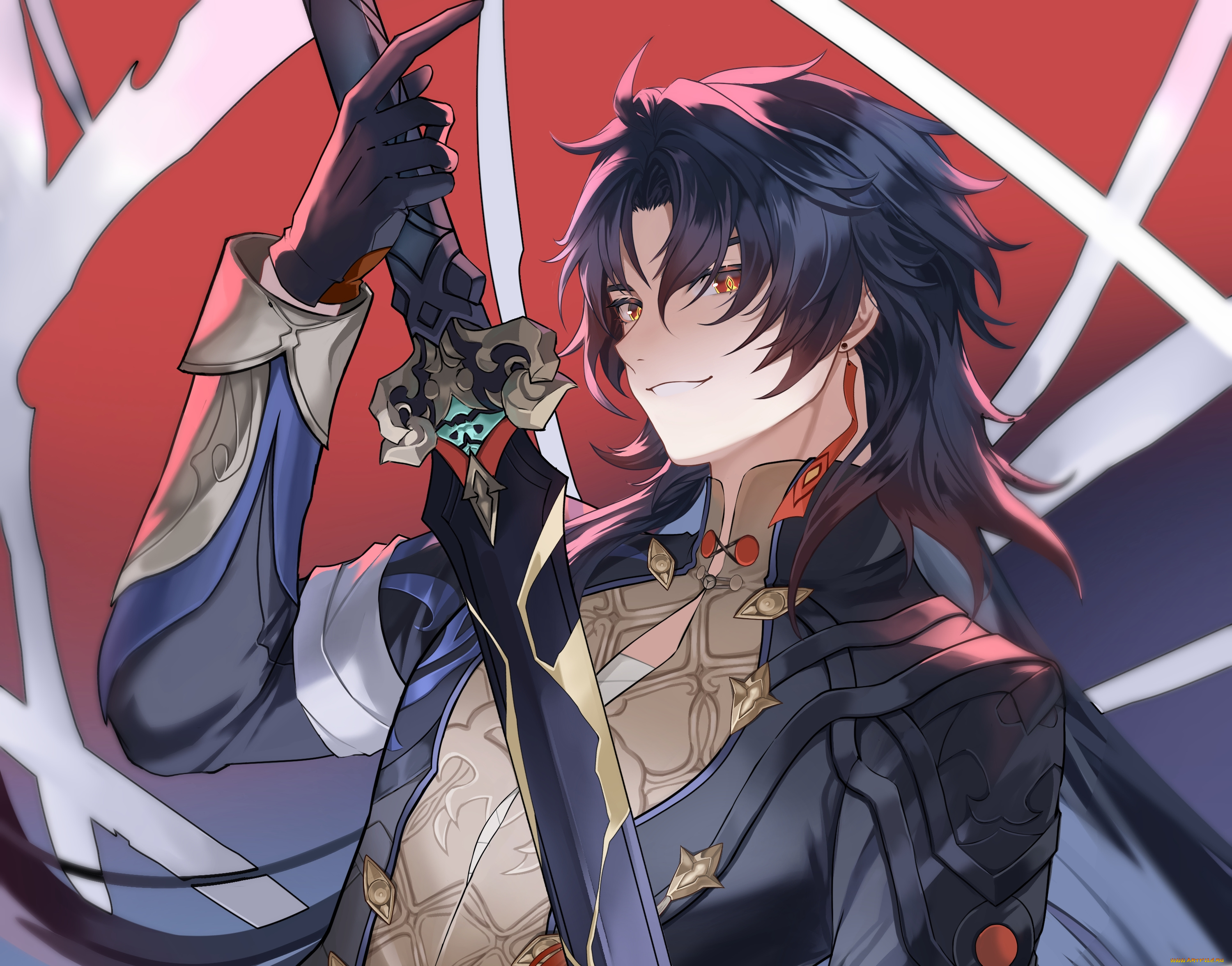 аниме, honkai, , star, rail, парень