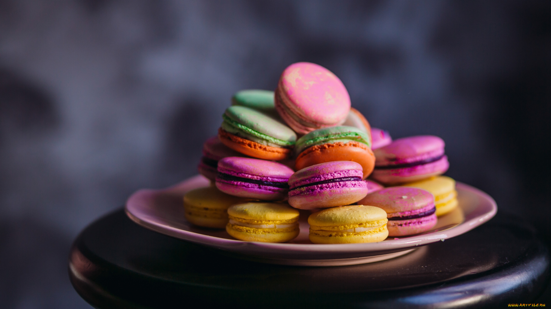 еда, макаруны, лакомство, ассорти