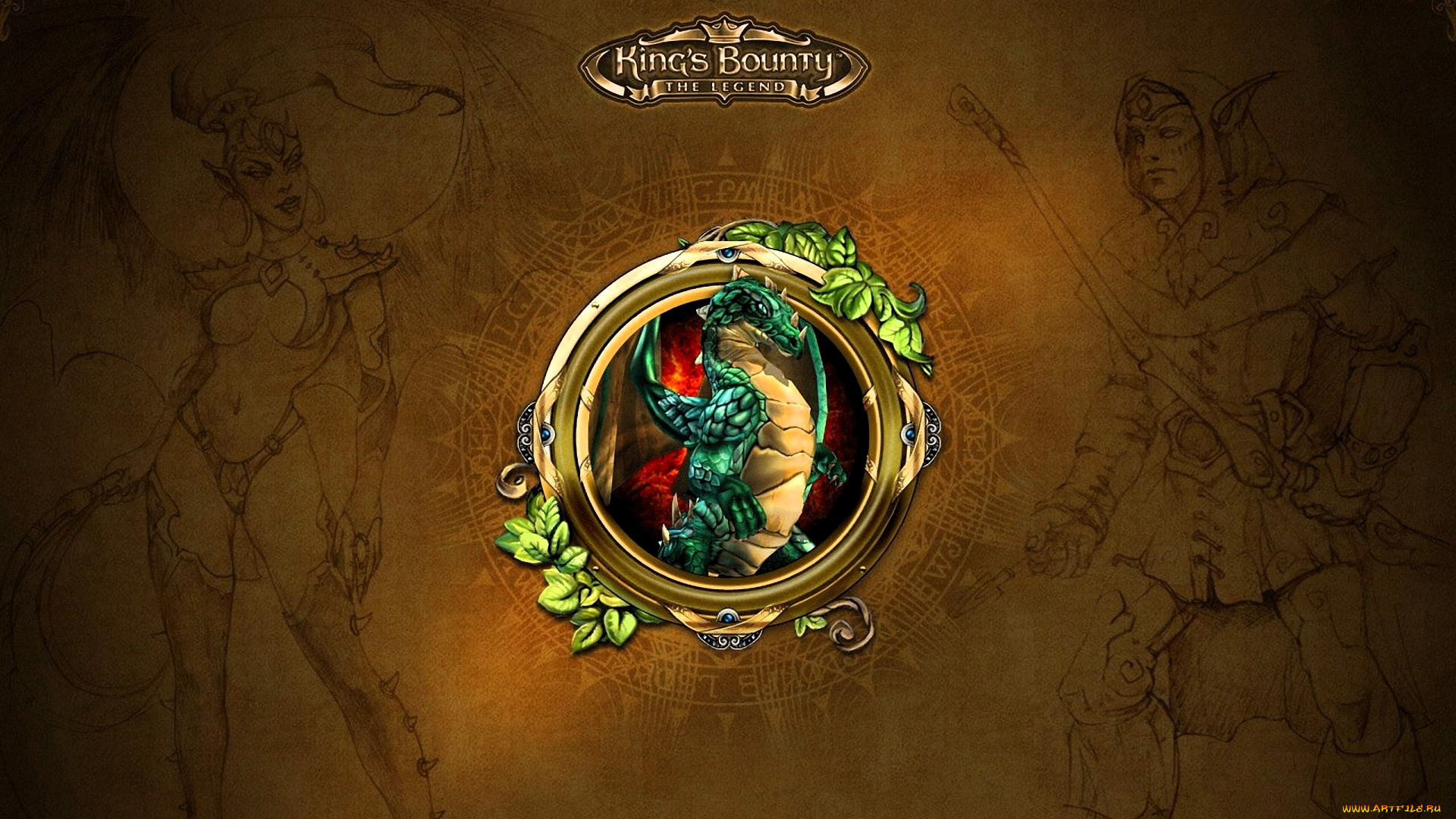 видео, игры, king`s, bounty, , the, legend, дракон, эльфы